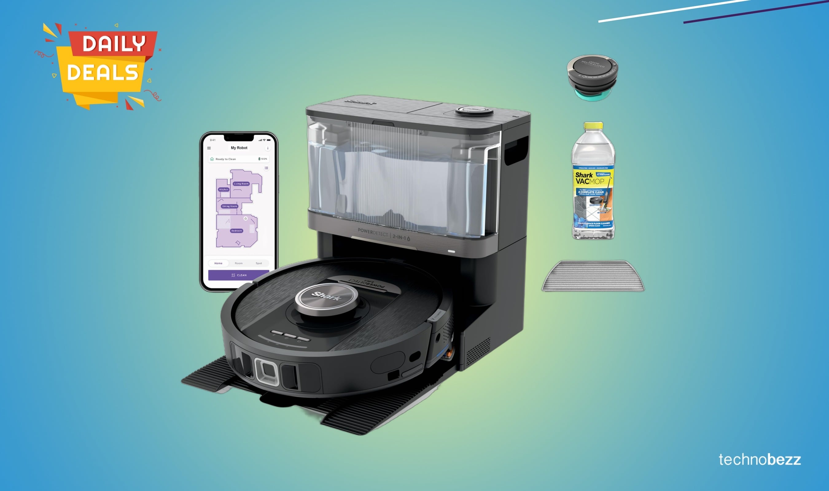 Shark PowerDetect NeverTouch Robot Vacuum Drops to $429.99