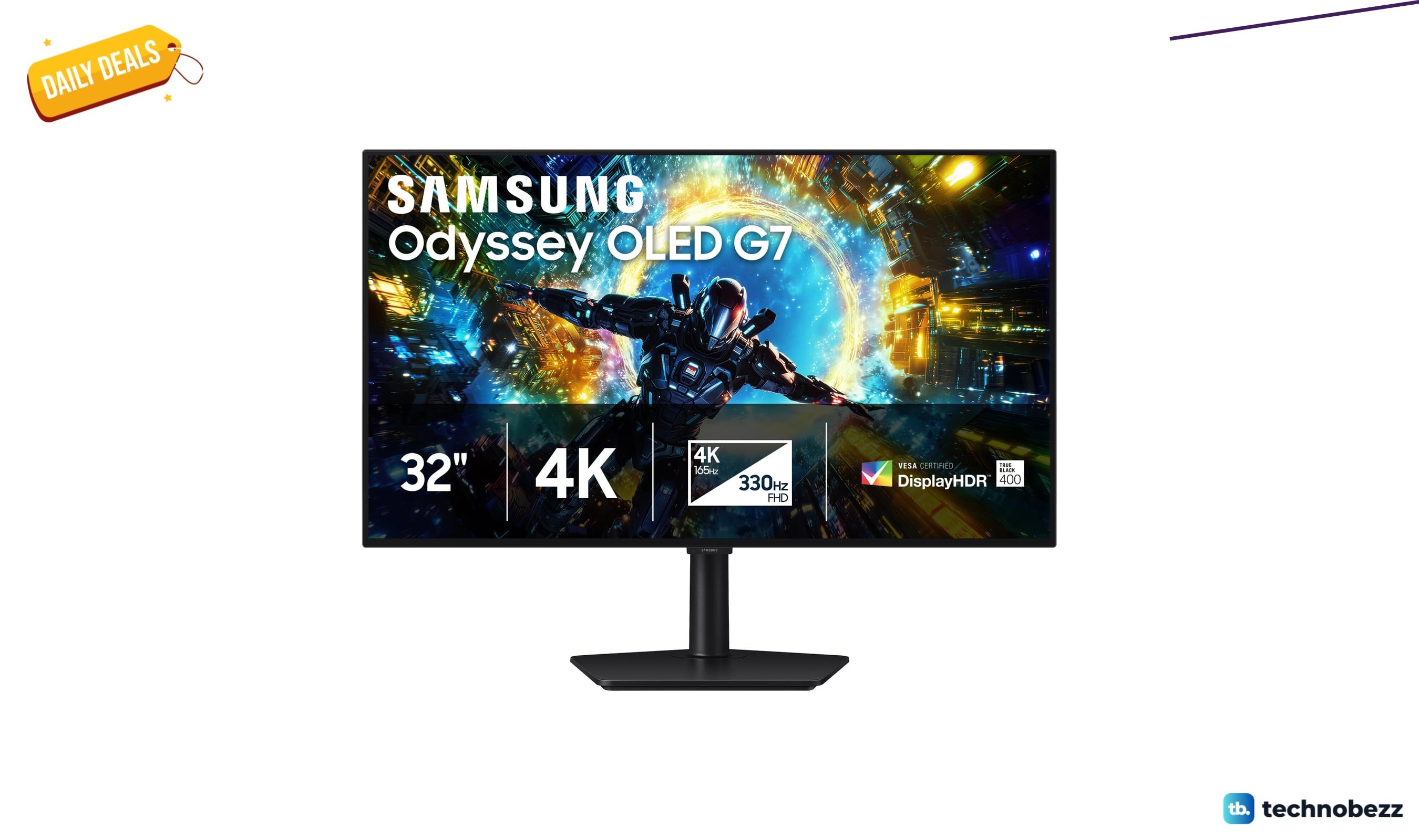 Samsung 32" Odyssey OLED G7 Gaming Monitor now $849.99, down from $1099.99