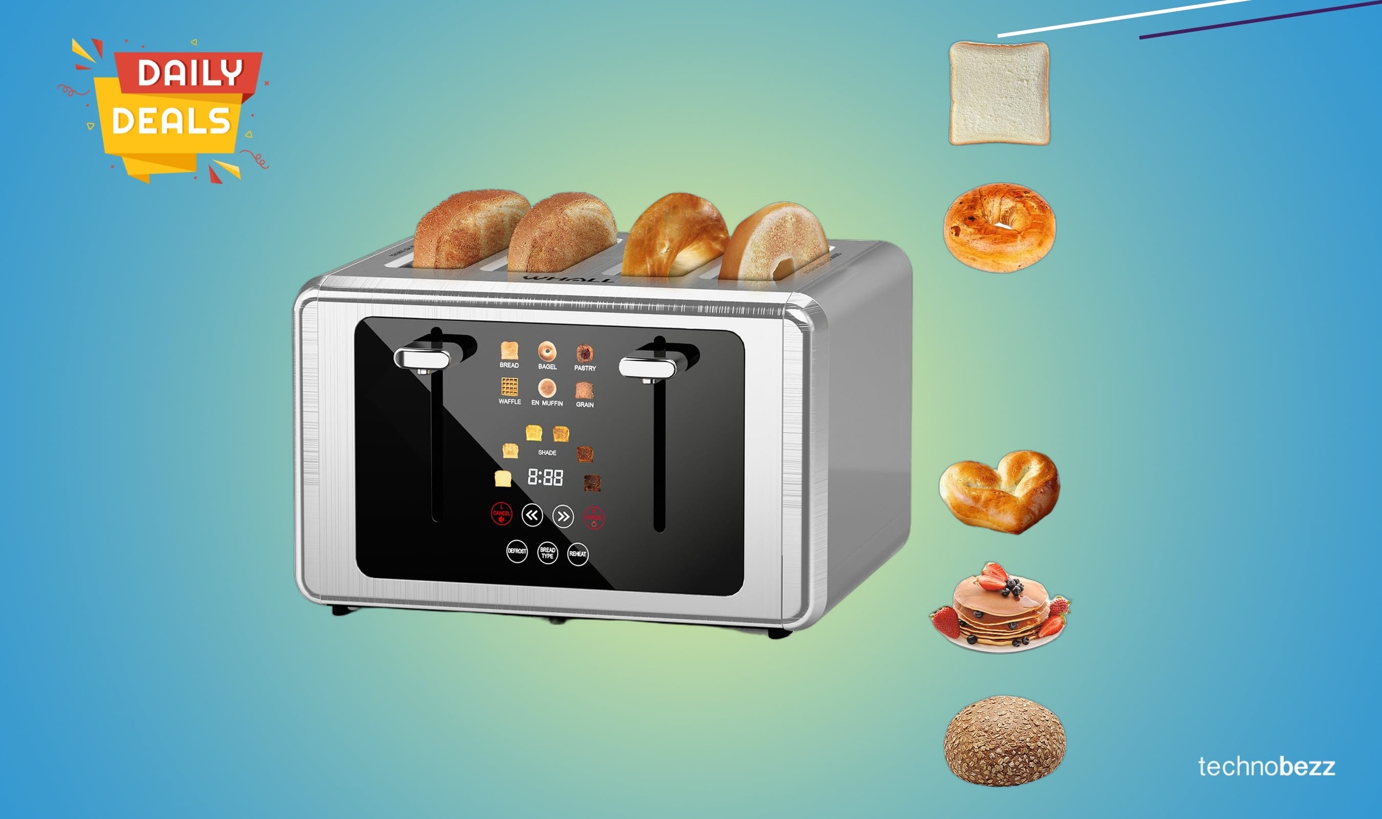 Whall 4-Slice Smart Toaster drops to $69.98 on Amazon