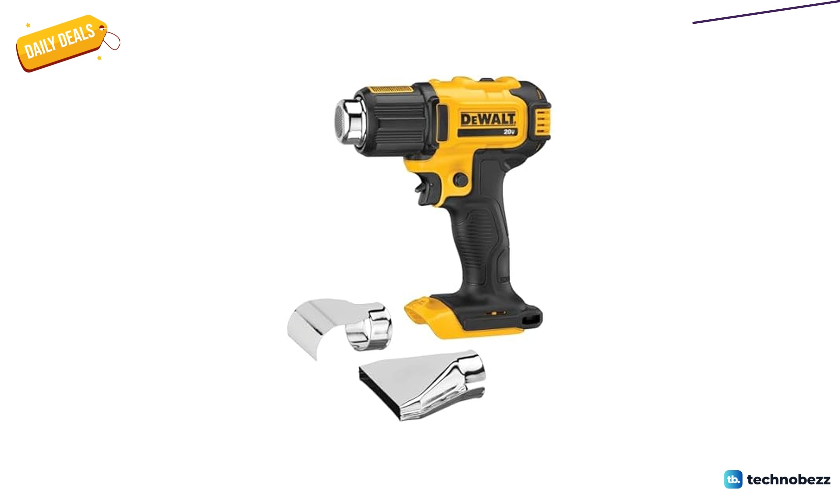 Woot offers the DEWALT DCE530B 20V MAX cordless heat gun for $104.99
