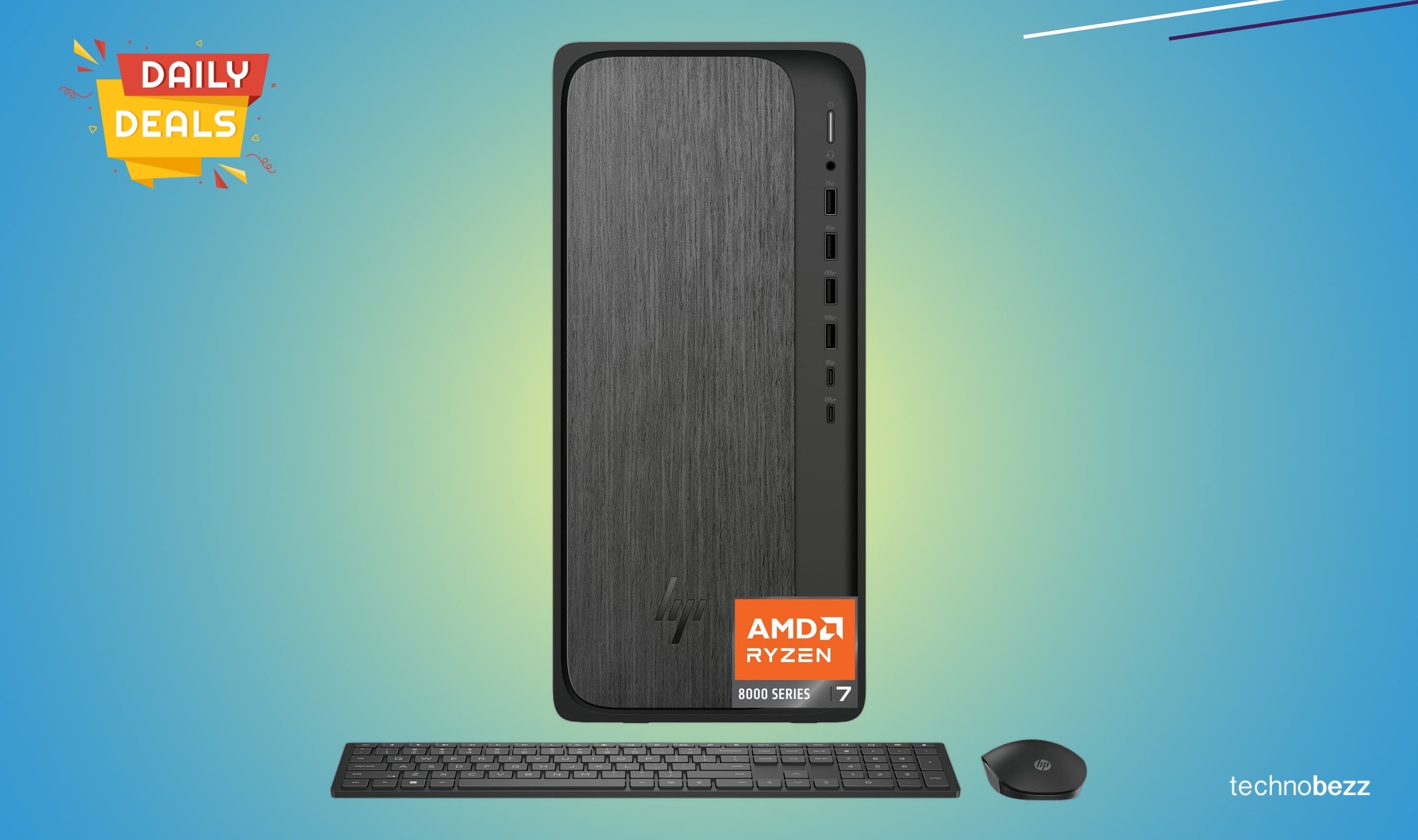 HP OmniDesk Desktop PC with AMD Ryzen 7 drops to $1127