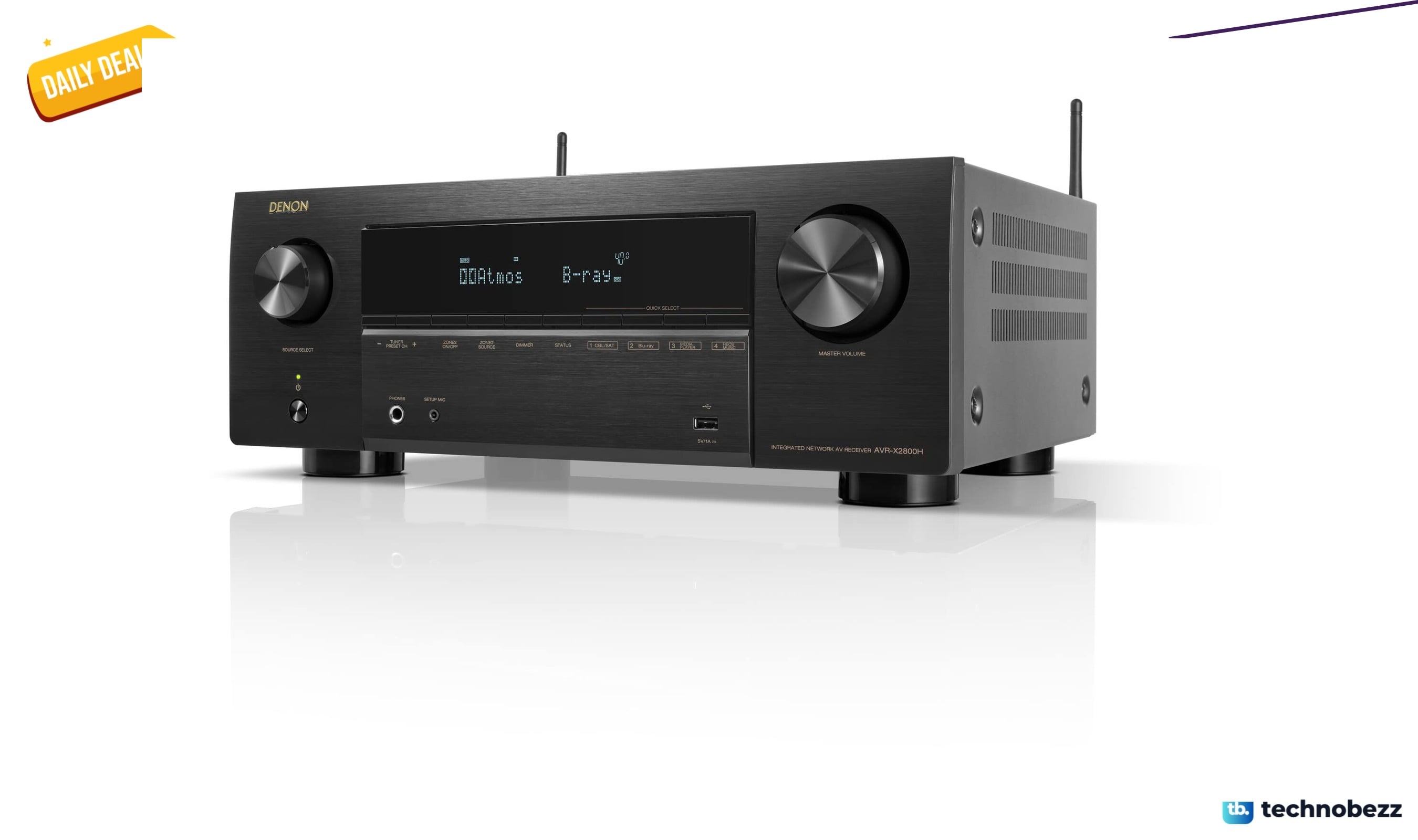 Denon AVR-X2800H 7.2 Channel Home Theater AV drops to $1169.99