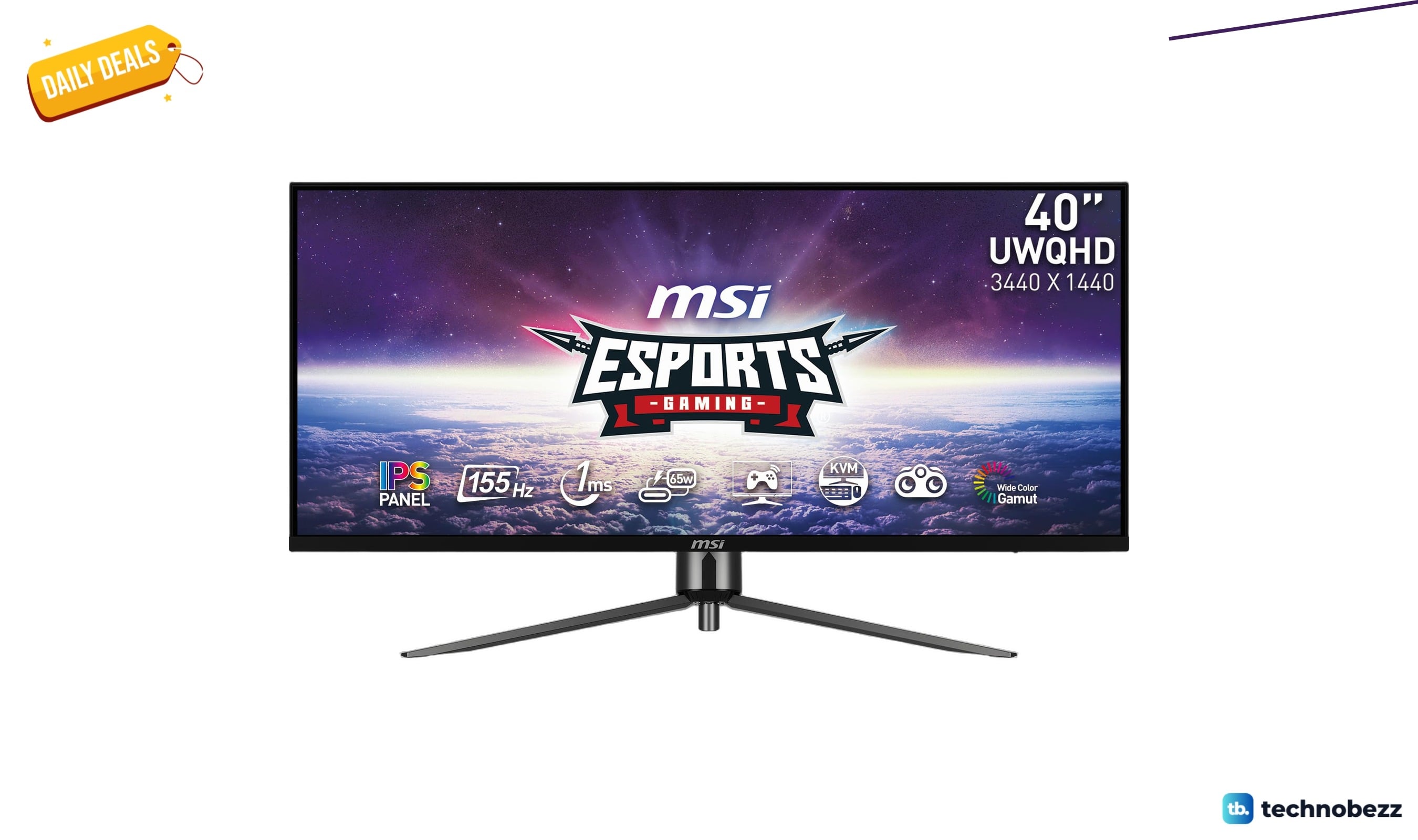 MSI MAG 401QR 40 inch gaming monitor drops to $339.99 on Amazon