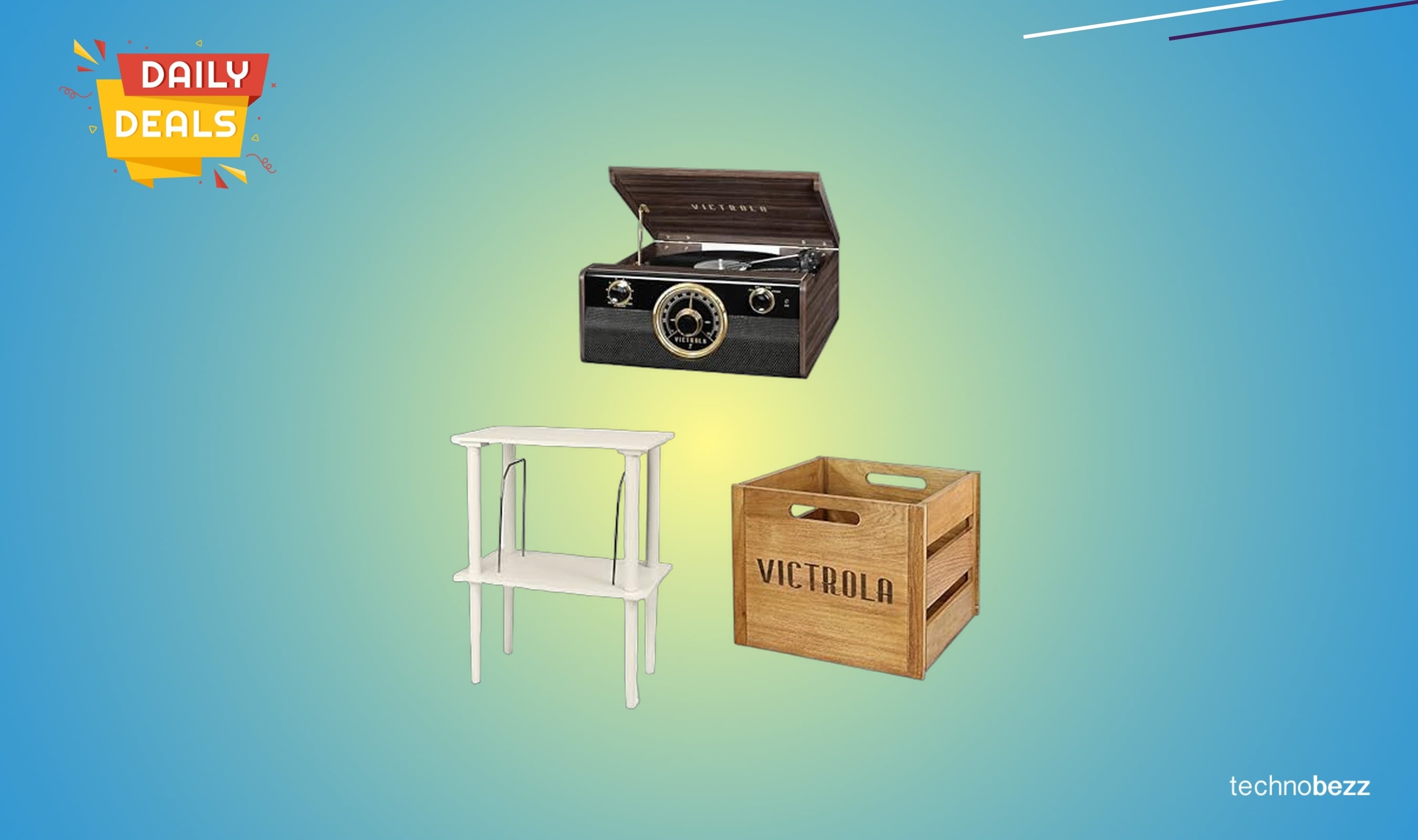 Victrola Metropolitan 4-in-1 Bluetooth Record Player Drops to $199.97