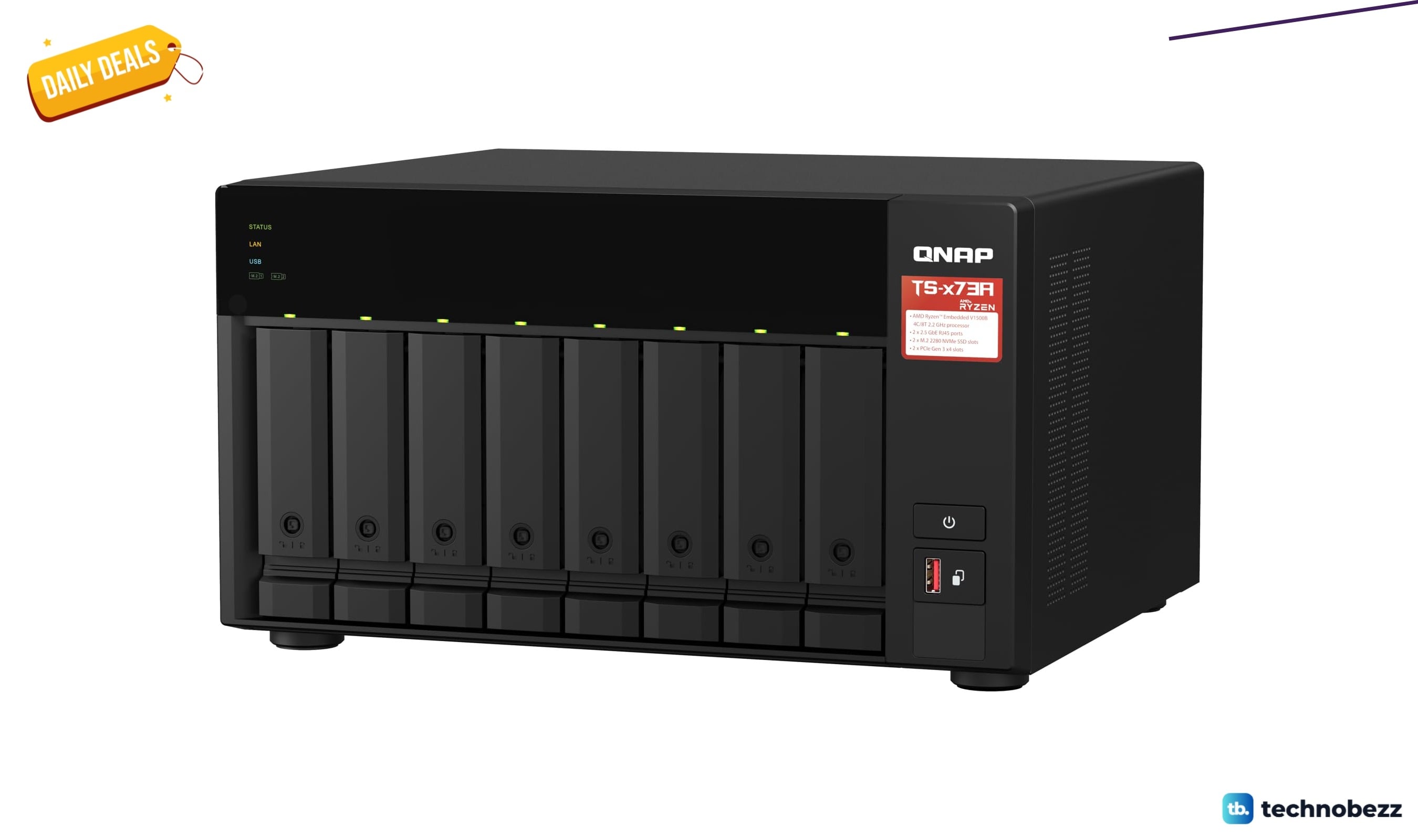 QNAP TS-873A-8G 8 Bay NAS drops to $1199 in latest price cut