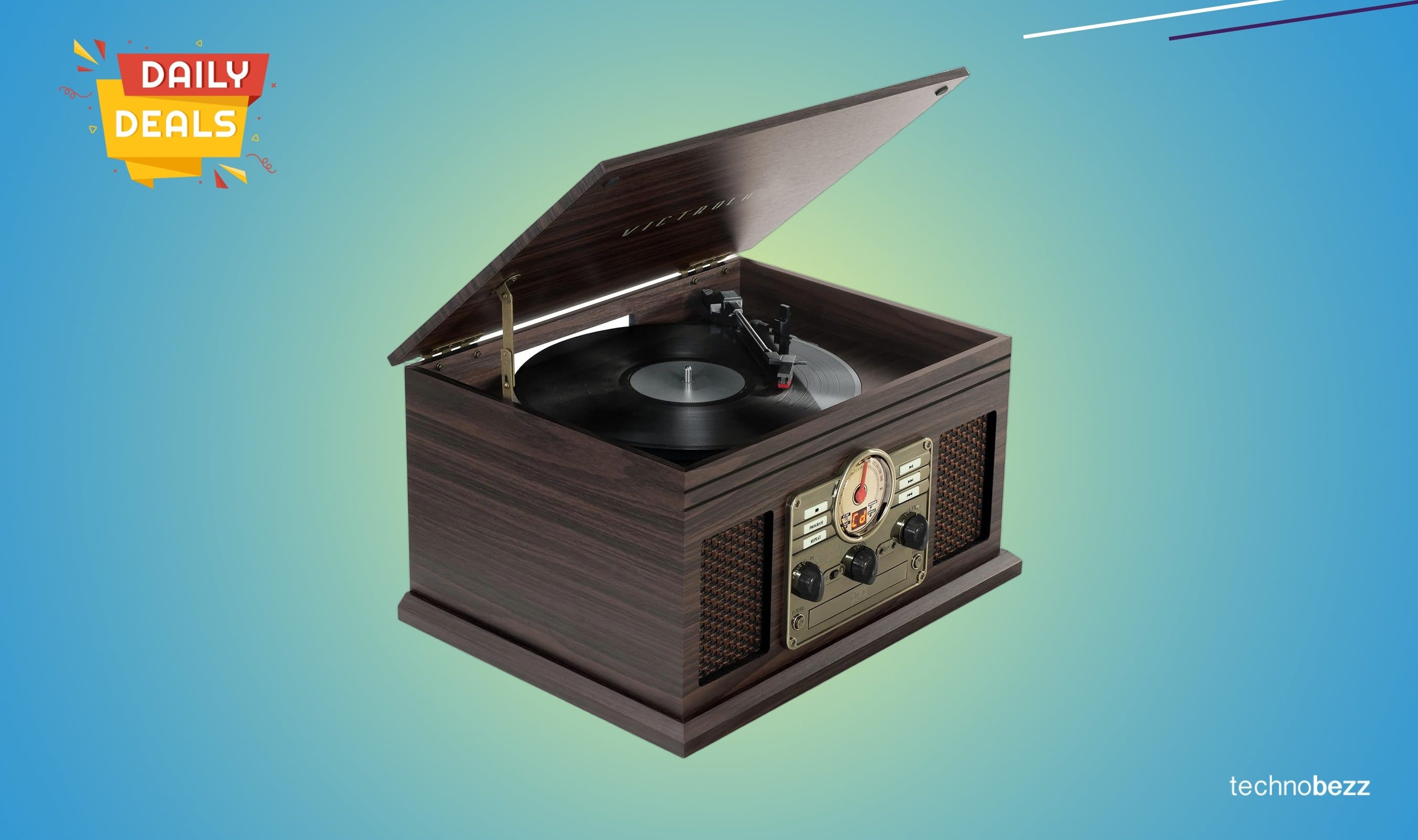 Victrola Hawthorne record player drops to $99.99 on Amazon