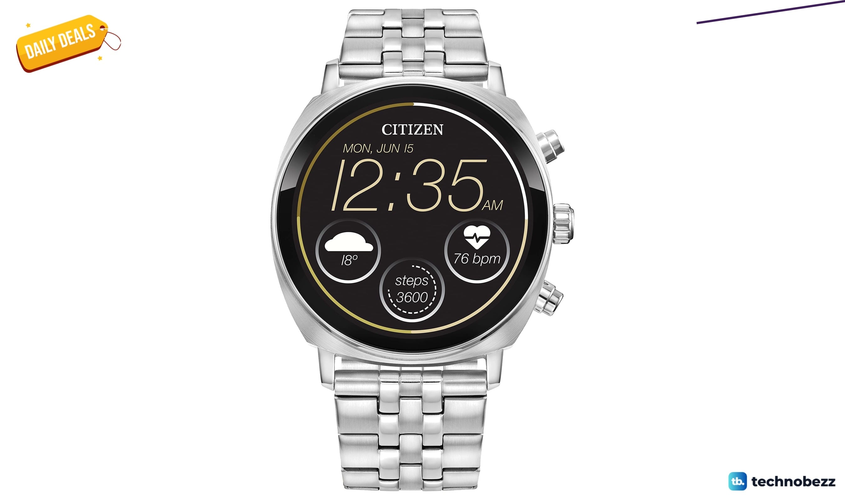 Citizen CZ Smart PQ2 41MM Unisex Smartwatch drops to $260.03 on Amazon