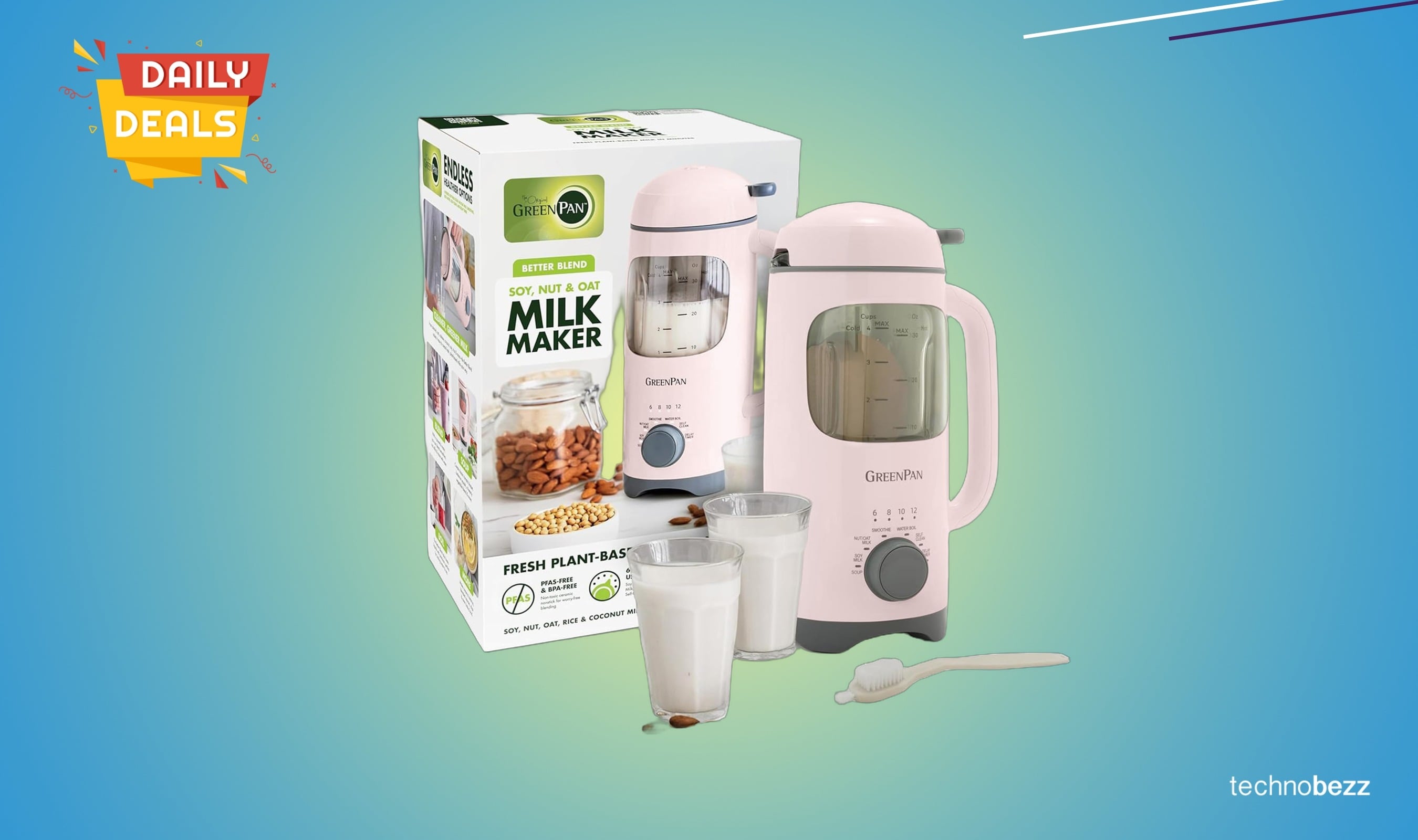 GreenPan 30oz Nut Milk Maker Machine drops to $79.99 on Amazon