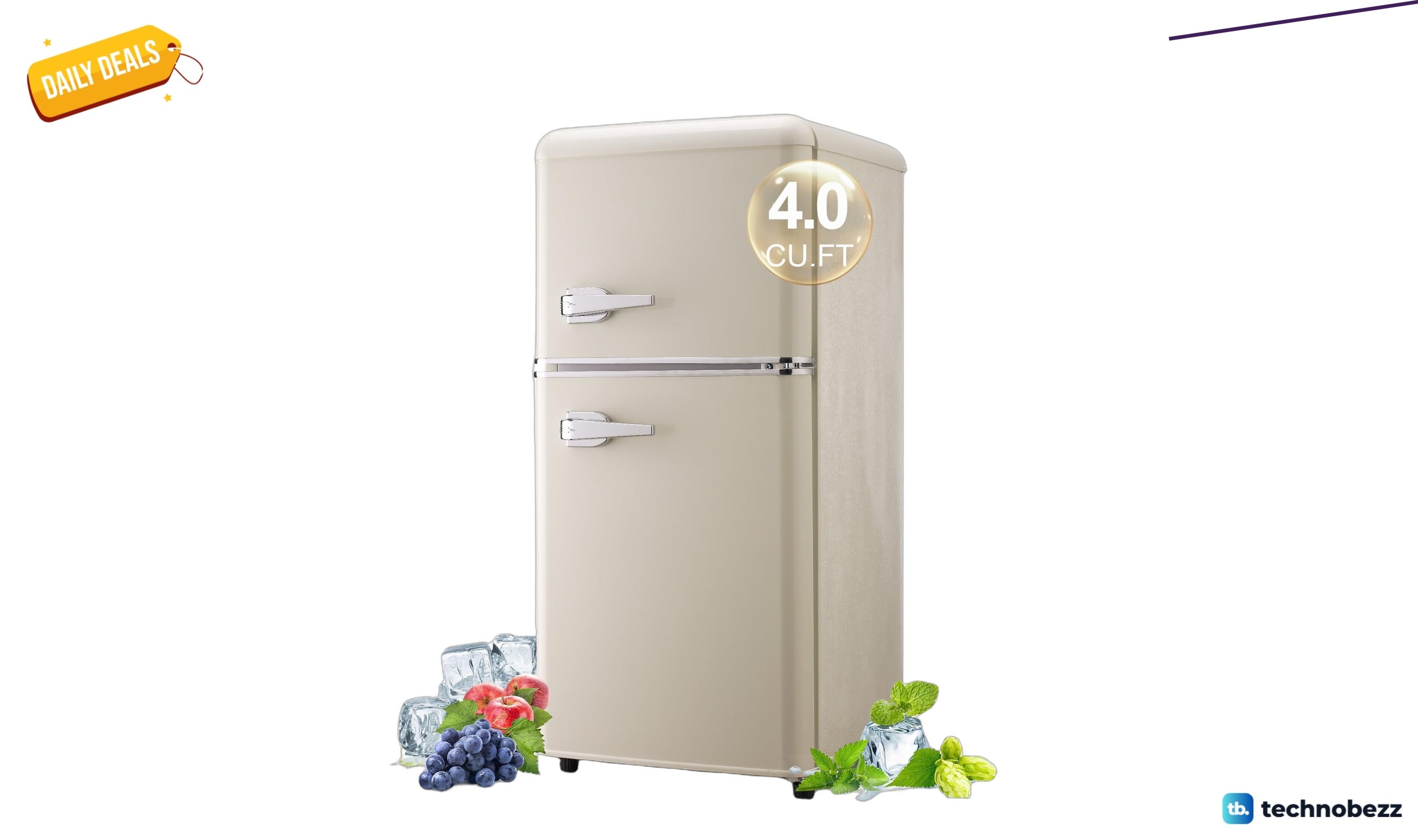 BINMIT Retro Mini Fridge drops to $219.99 from $231.91