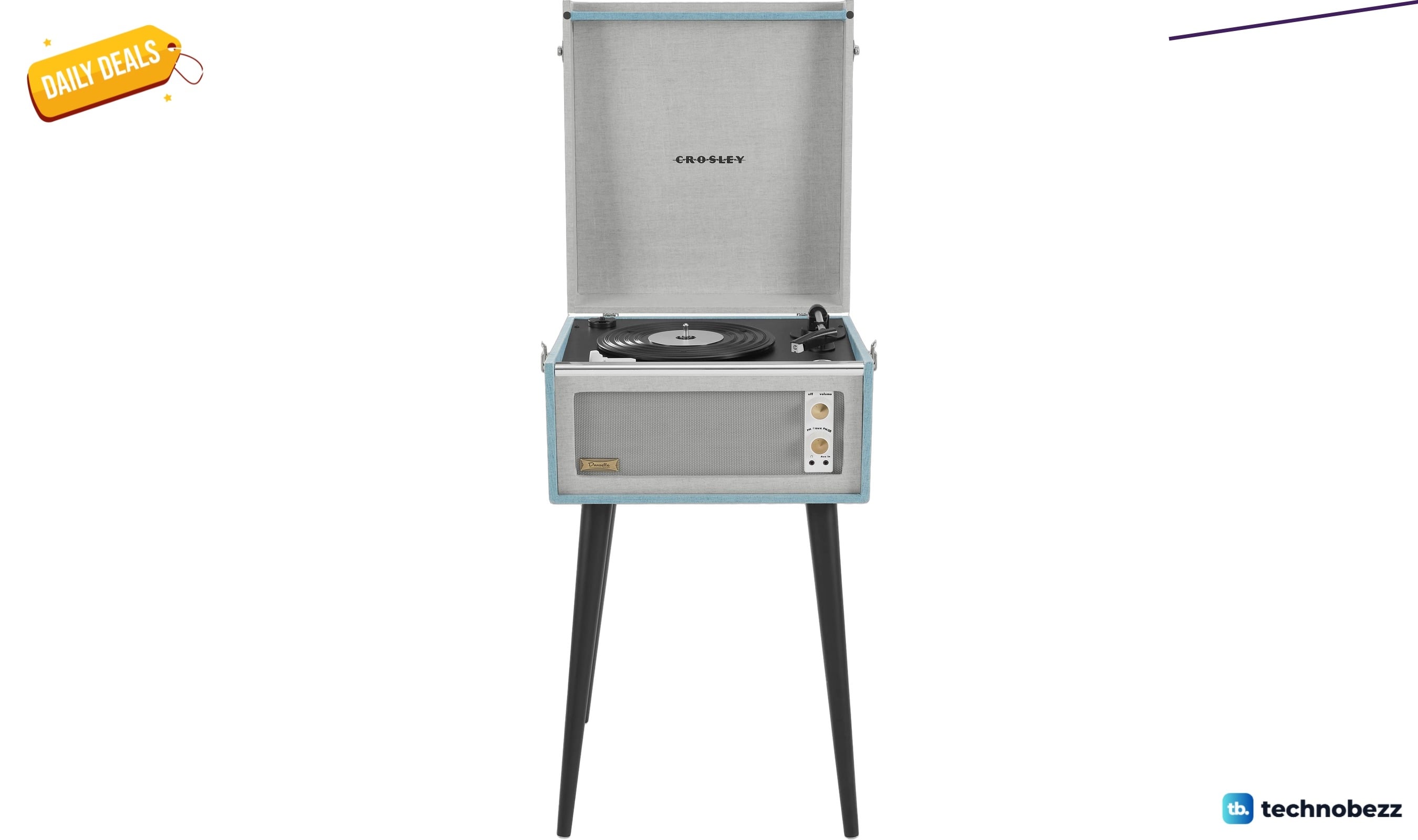 Crosley CR6233F-TN Dansette Bermuda Bluetooth turntable drops to $139.95