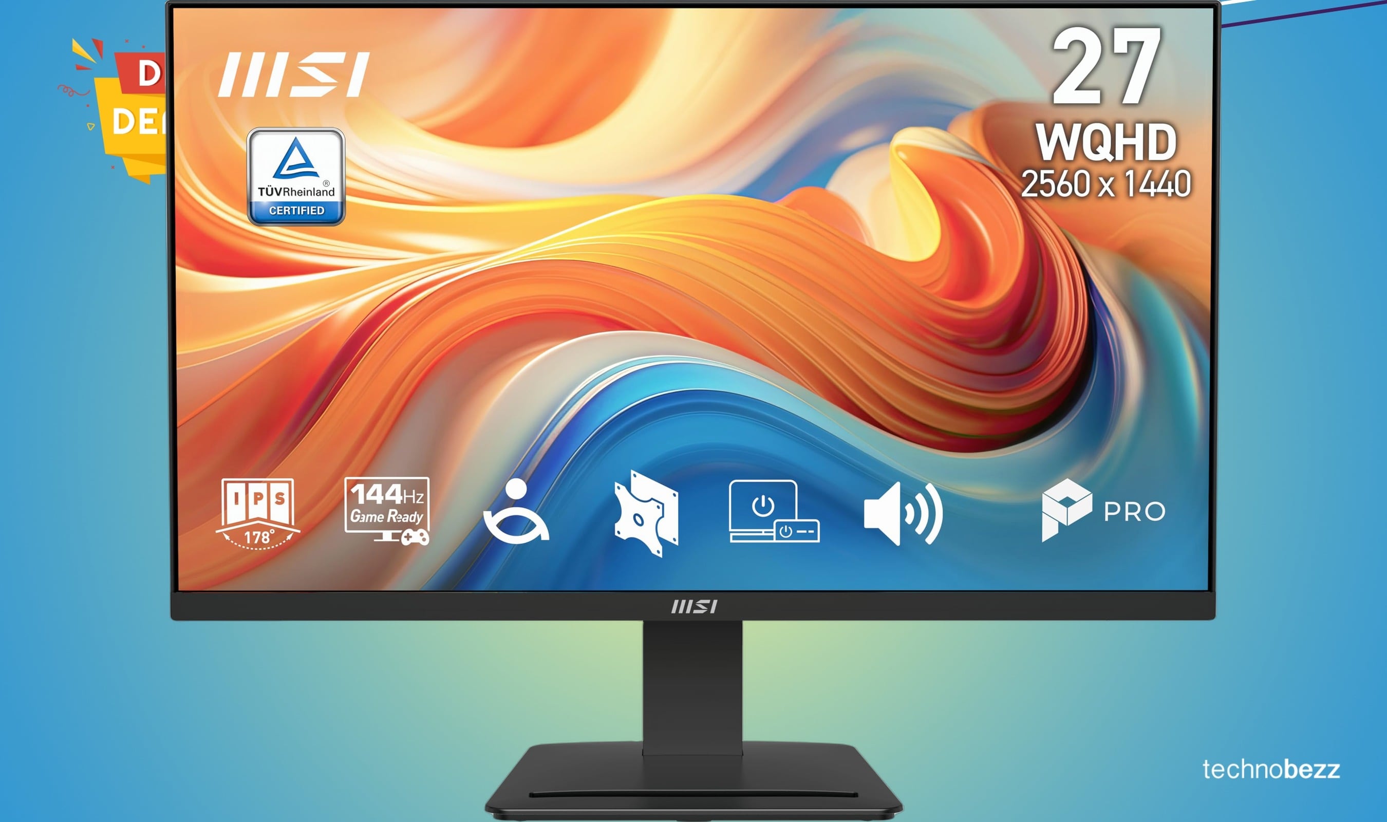MSI PRO MP273Q E14 27-inch QHD monitor drops to $139.99 on Amazon