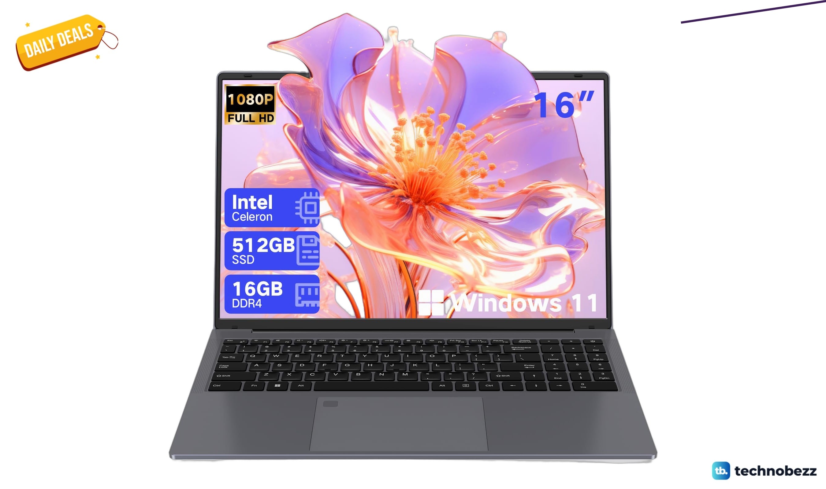 DERE 16 Inch Laptop with Windows 11 Pro drops to $323 on Amazon