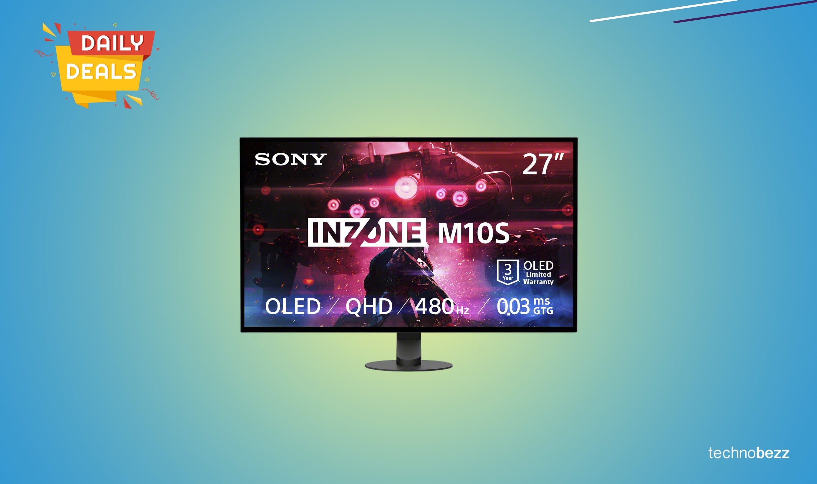 Sony INZONE M10S 27-inch OLED gaming monitor drops to $1098