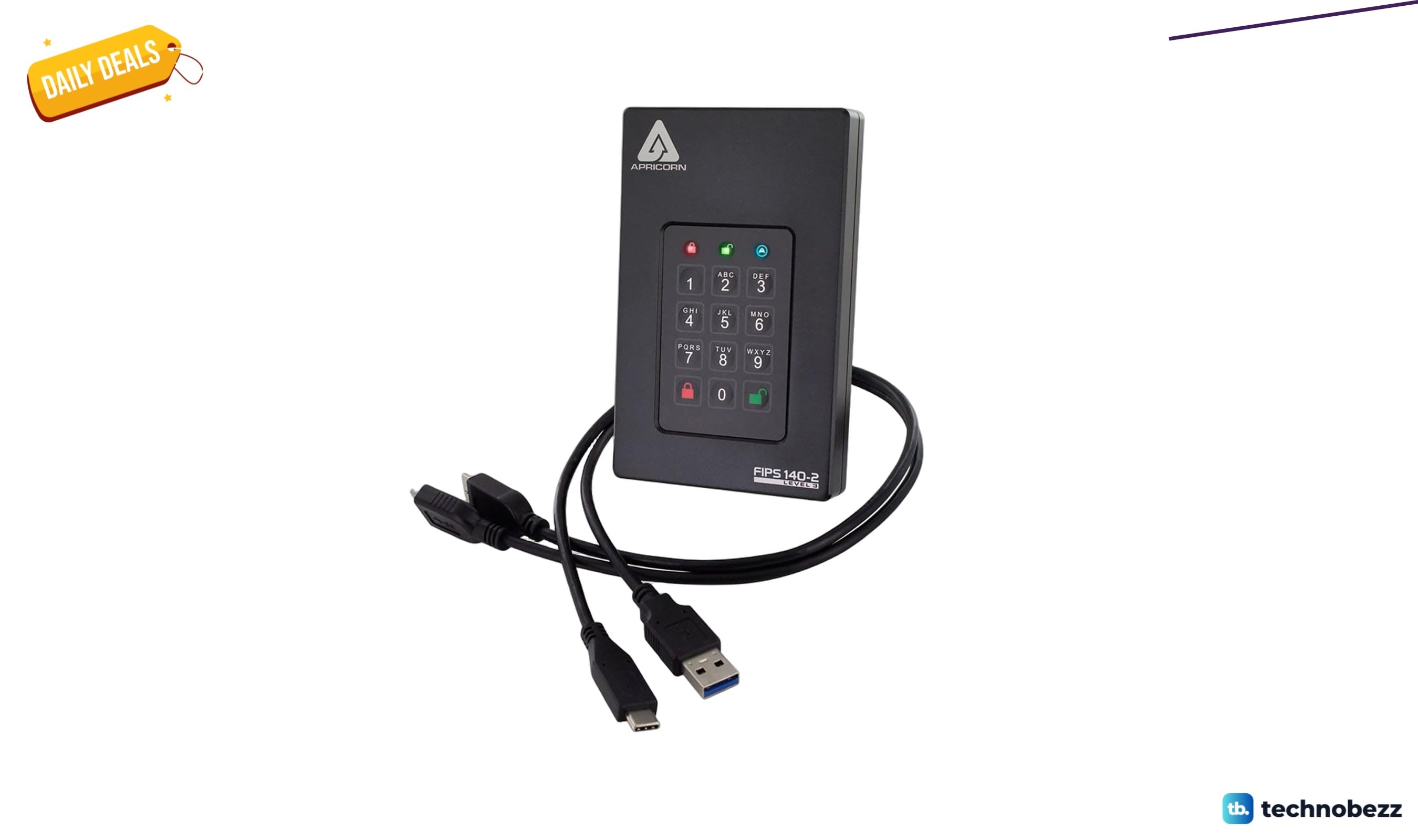 Apricorn Aegis Fortress L3 FIPS Level 3 drops to $296.69 at Amazon