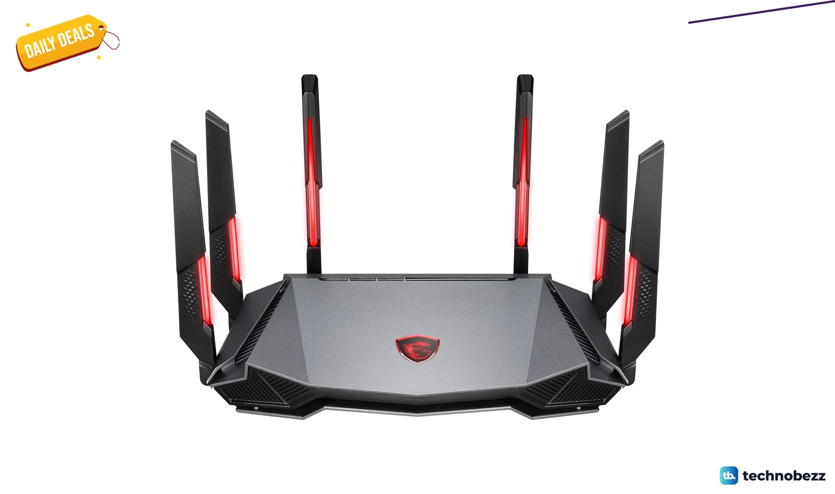 MSI Radix AXE6600 WiFi 6E Tri-Band Gaming Router on sale for $89.99