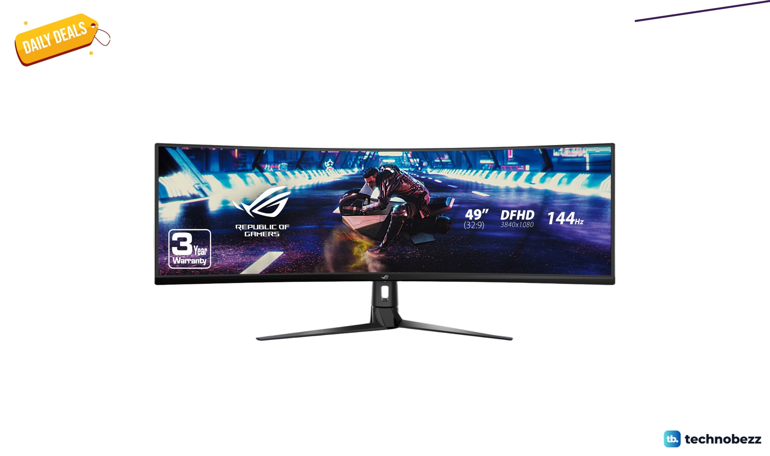 ASUS ROG Strix XG49VQ 49 inch curved gaming monitor drops to $799