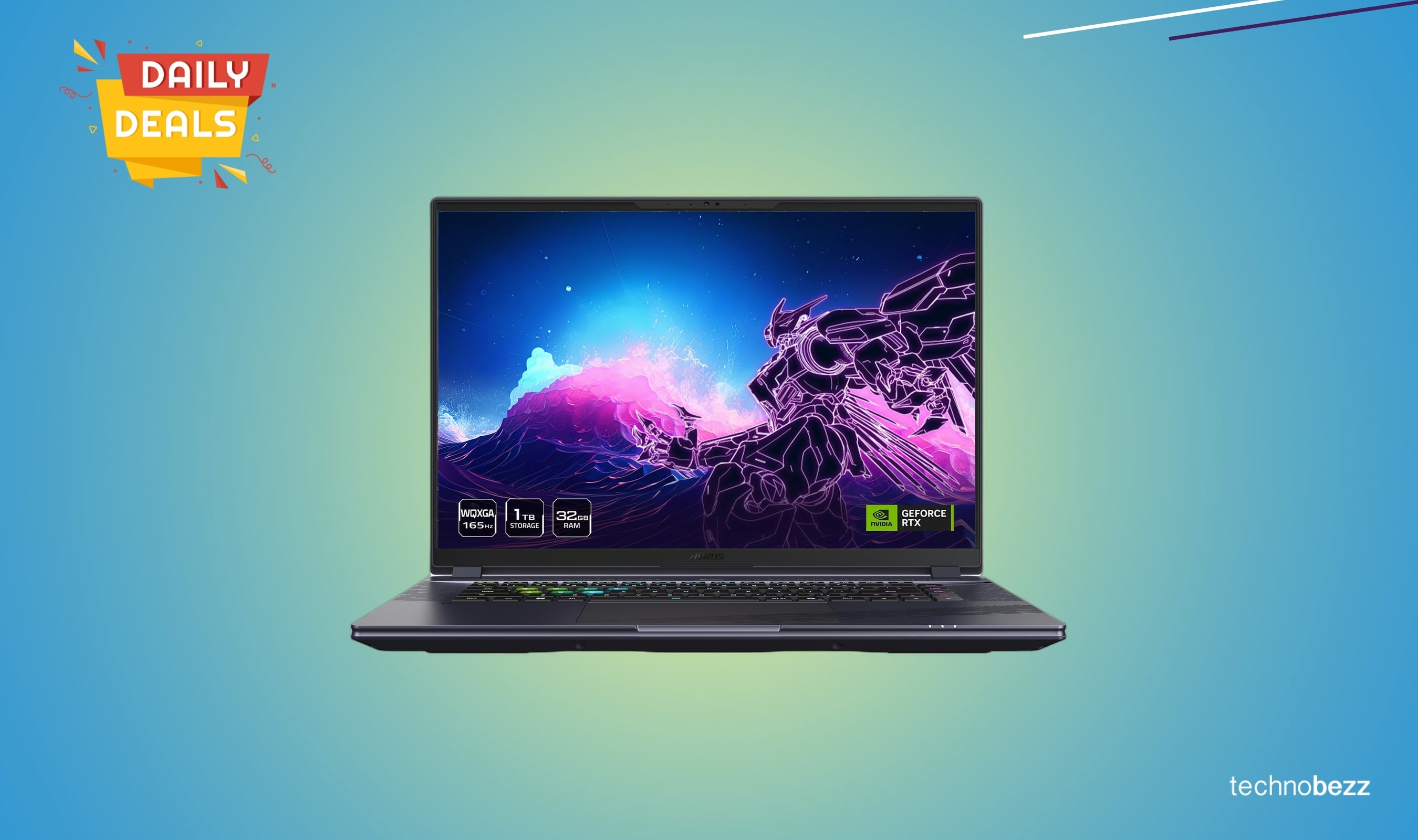 GIGABYTE AORUS 16X Gaming Laptop Drops to $1299 on Amazon