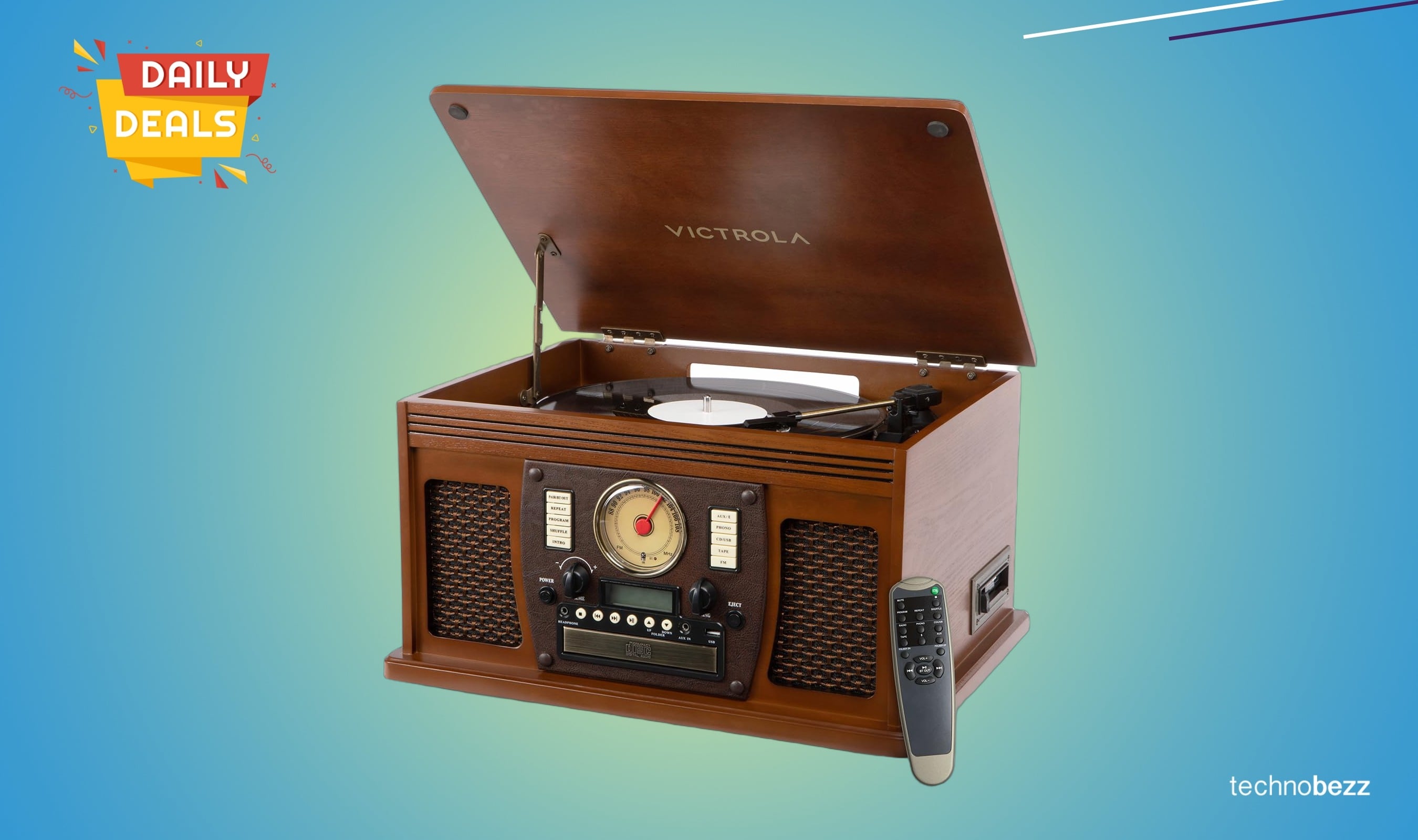 Victrola Navigator 8-in-1 Bluetooth Record Player drops to $189.99