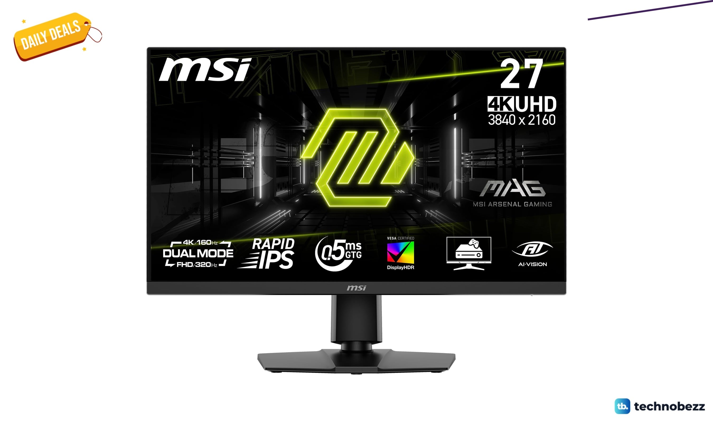 msi MAG 272URDF E16 3840 x 2160 hits new low at $259.99