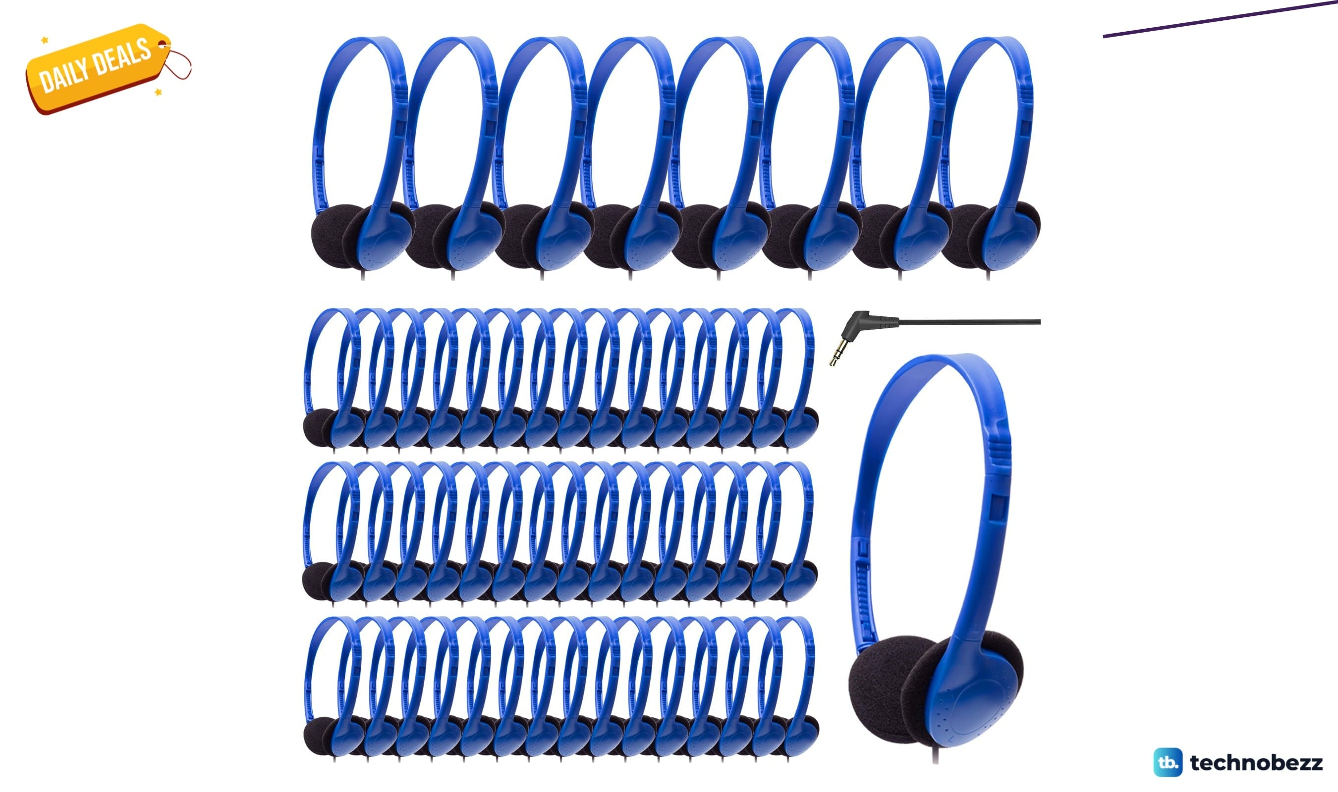 Kids Headphones Bulk 100 Pack dips to $77.11
