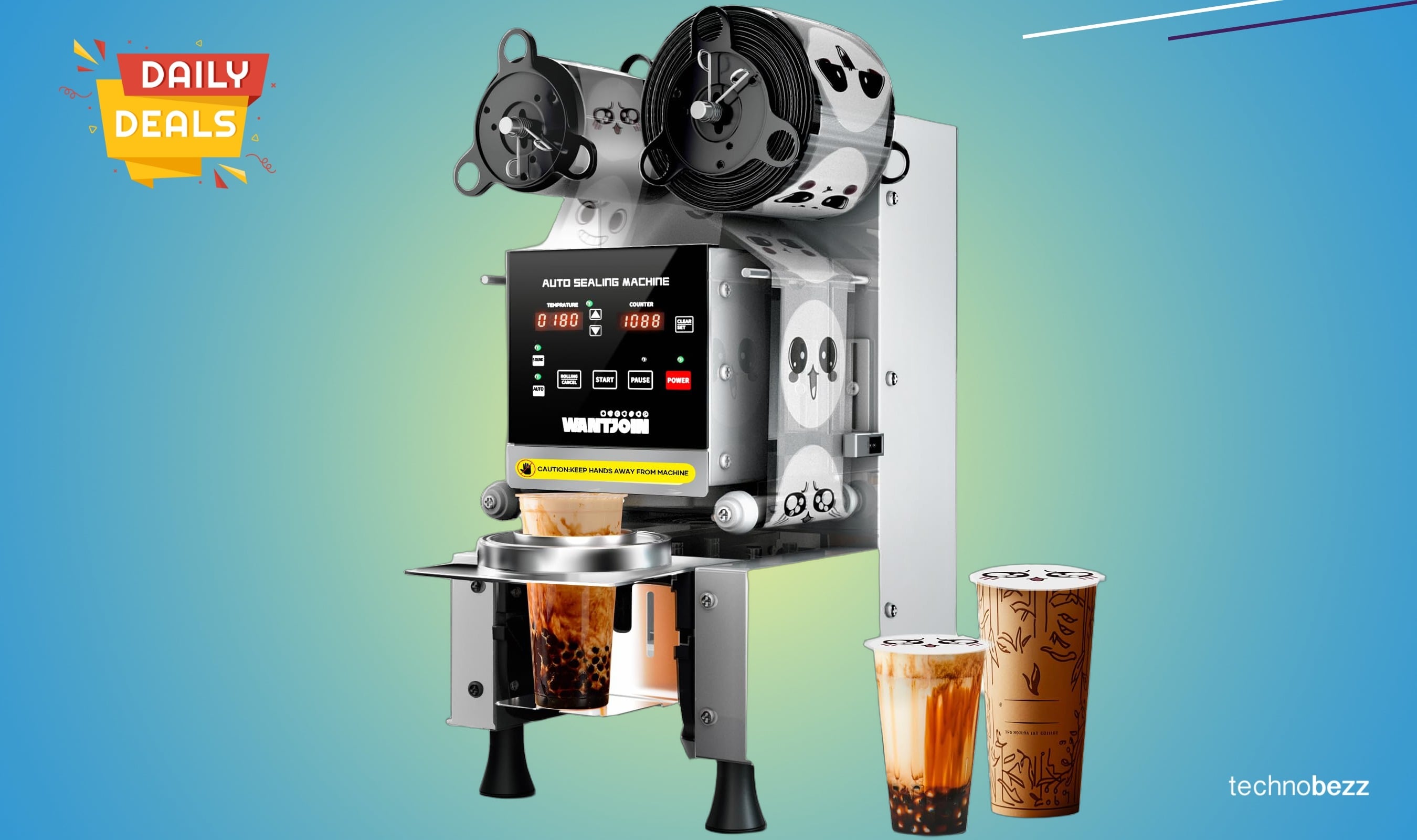 WantJoin Cup Sealer Machine drops to $382.49 on Amazon