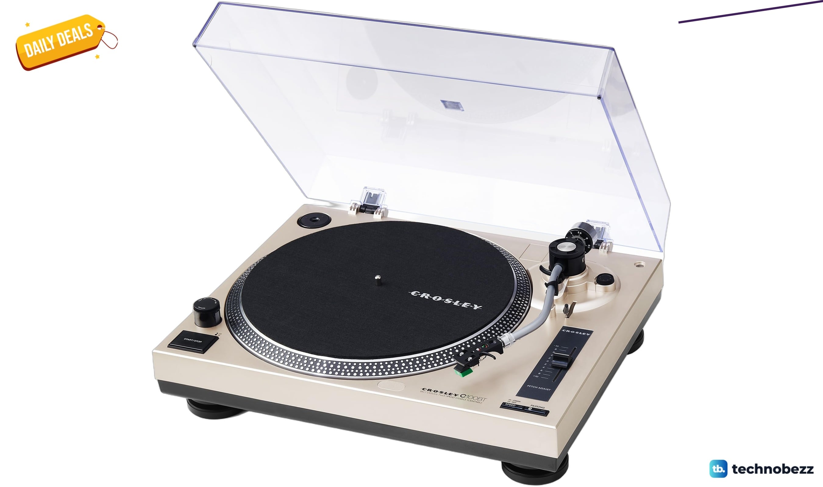 Crosley C100BT-CP Belt-Drive Bluetooth Turntable drops to $219.95