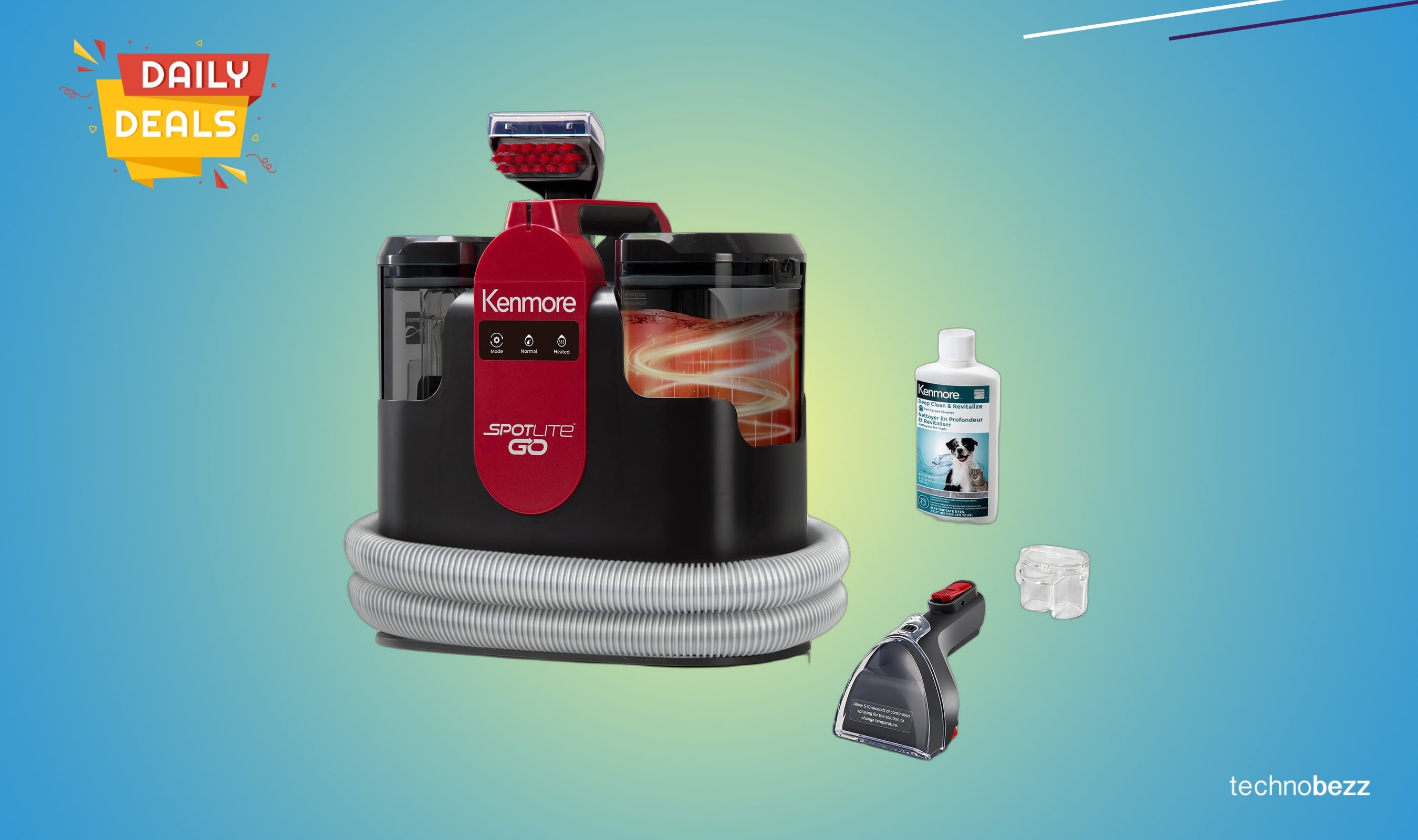 Kenmore KW1050.01 portable carpet cleaner drops to $83.90