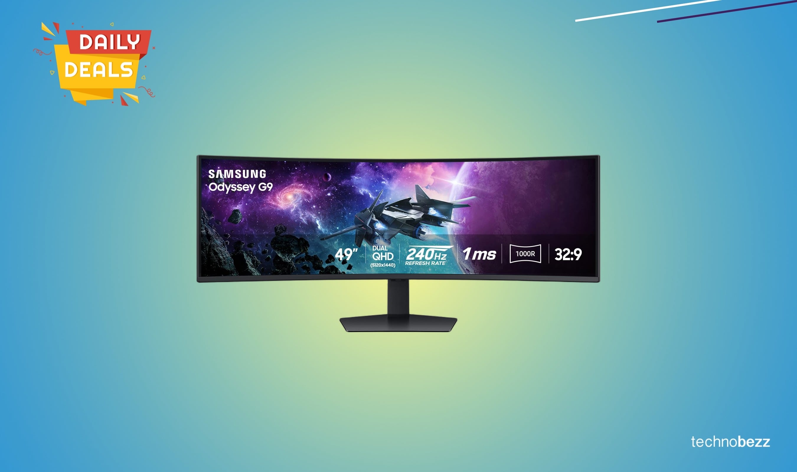 Samsung Odyssey G9 49-inch curved gaming monitor drops to $818.99