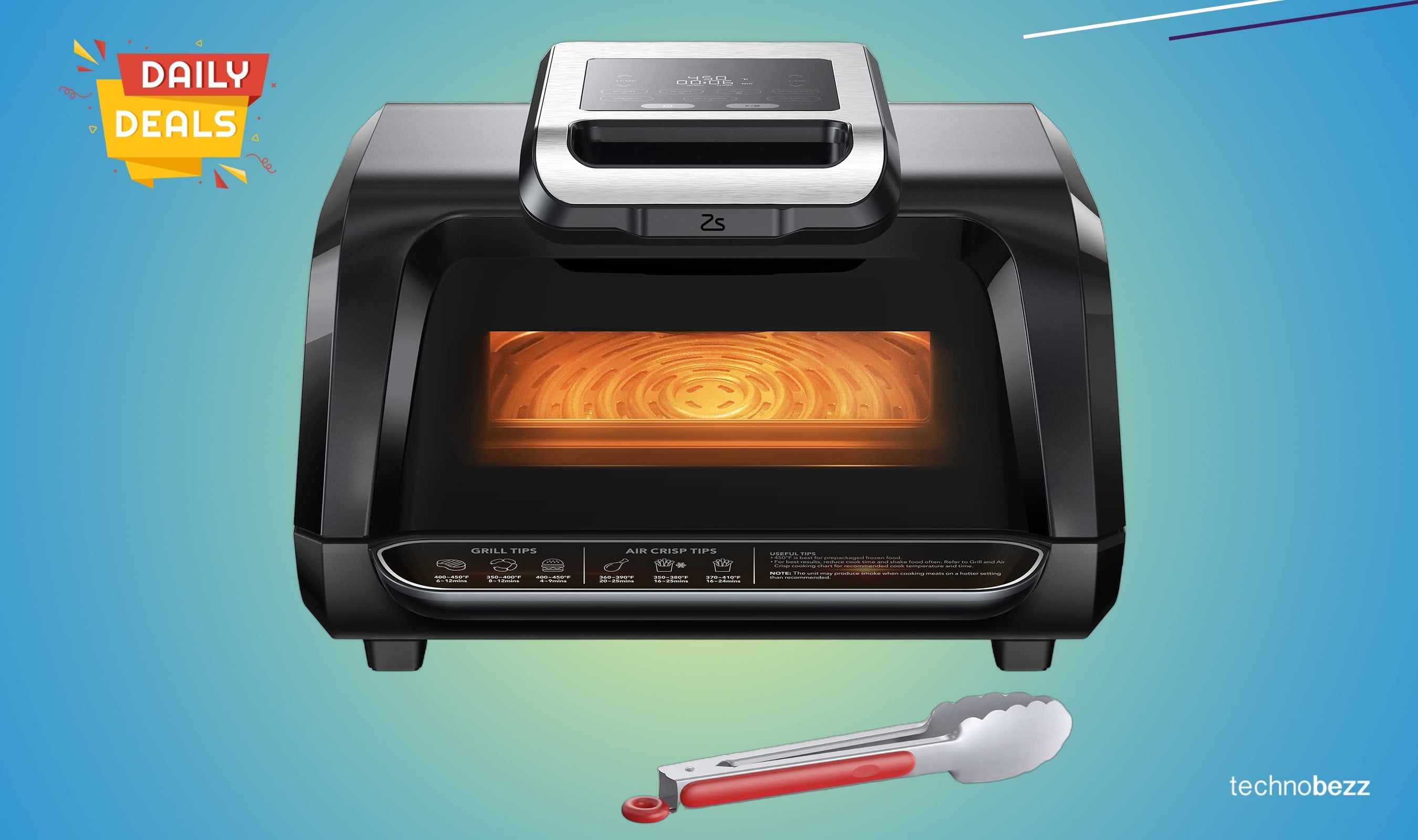 ACONEE Indoor Grill Air Fryer Combo drops to $119.65