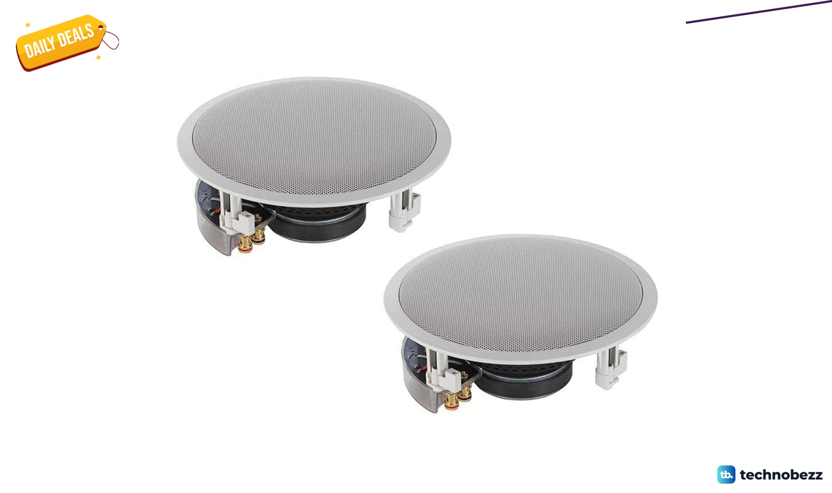 YAMAHA NS IW560C 8 Inch 2 Way In Ceiling Speaker Pair Falls to $199.95