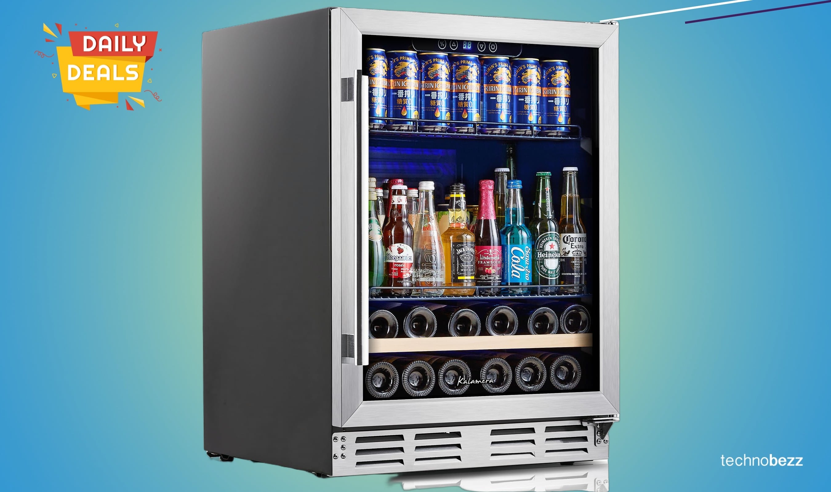 Beverage Fridge 24 Beverage Wine Cooler Built-in drops to $576.27