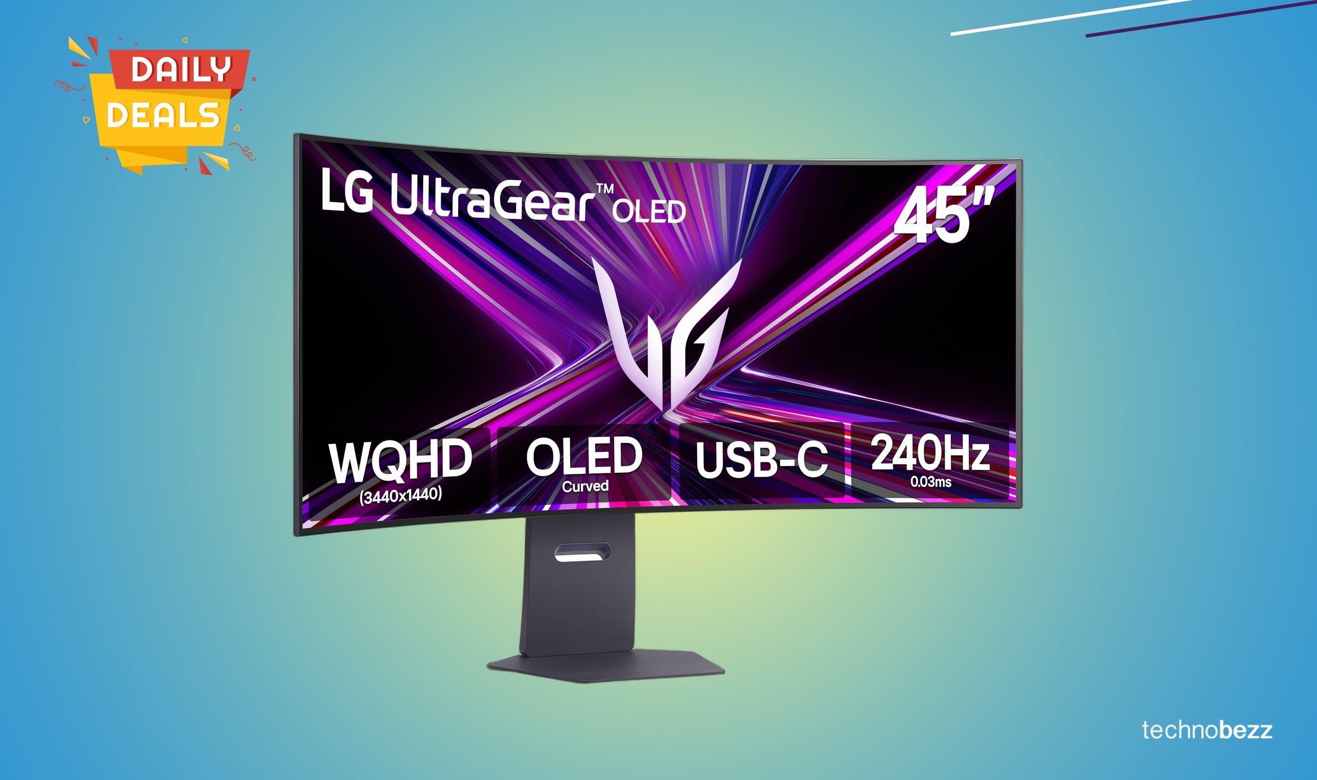 LG 45GX900A-B Ultragear OLED Gaming Monitor Drops to $951.99