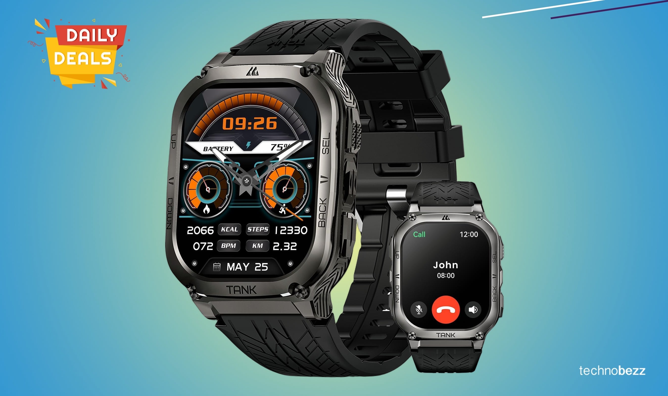 AMAZTIM M3 Smartwatch Drops to $85.43 with 60-Day Battery