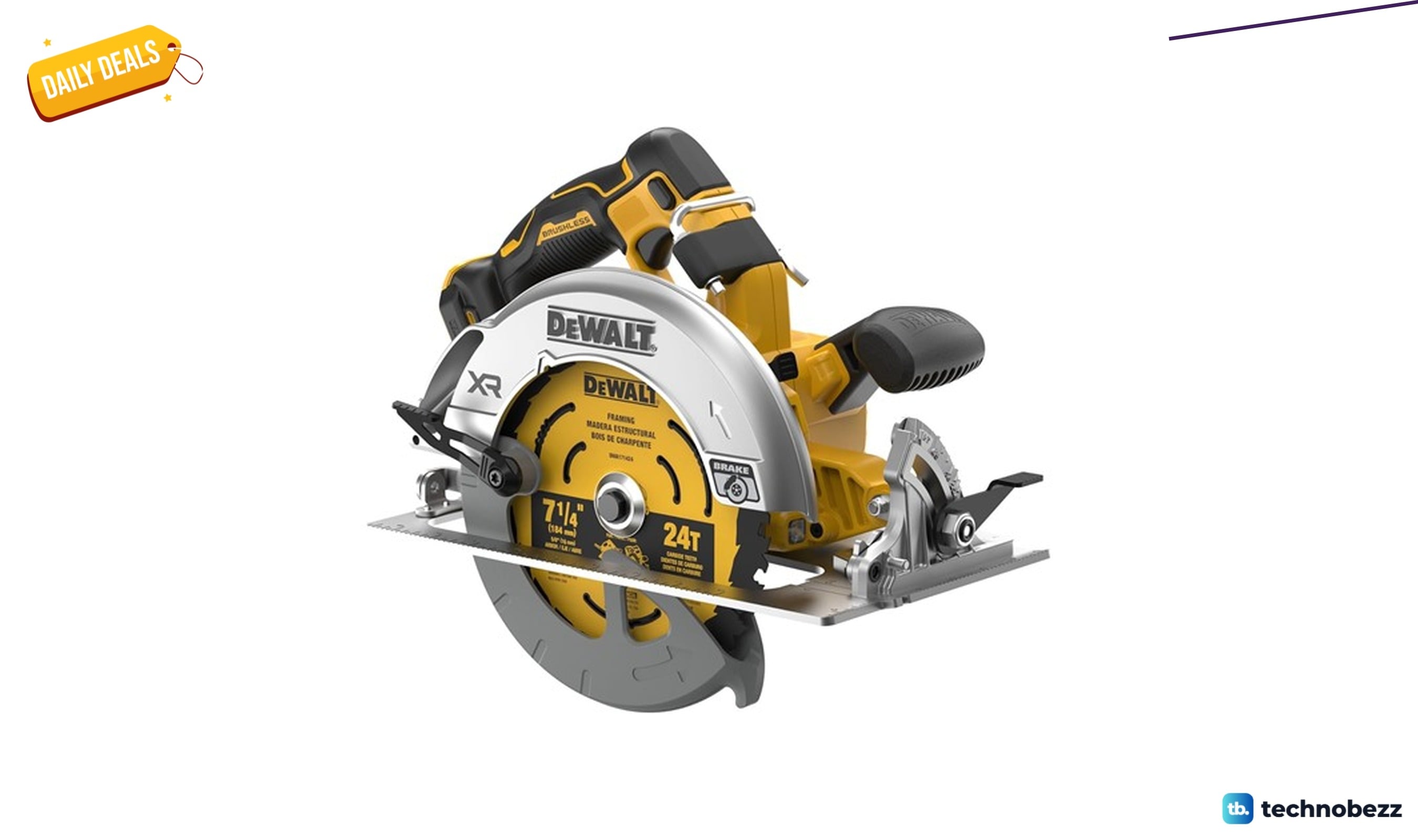 The DEWALT DCS590B 20V MAX XR brushless cordless saw starts at $185.99 at Woot
