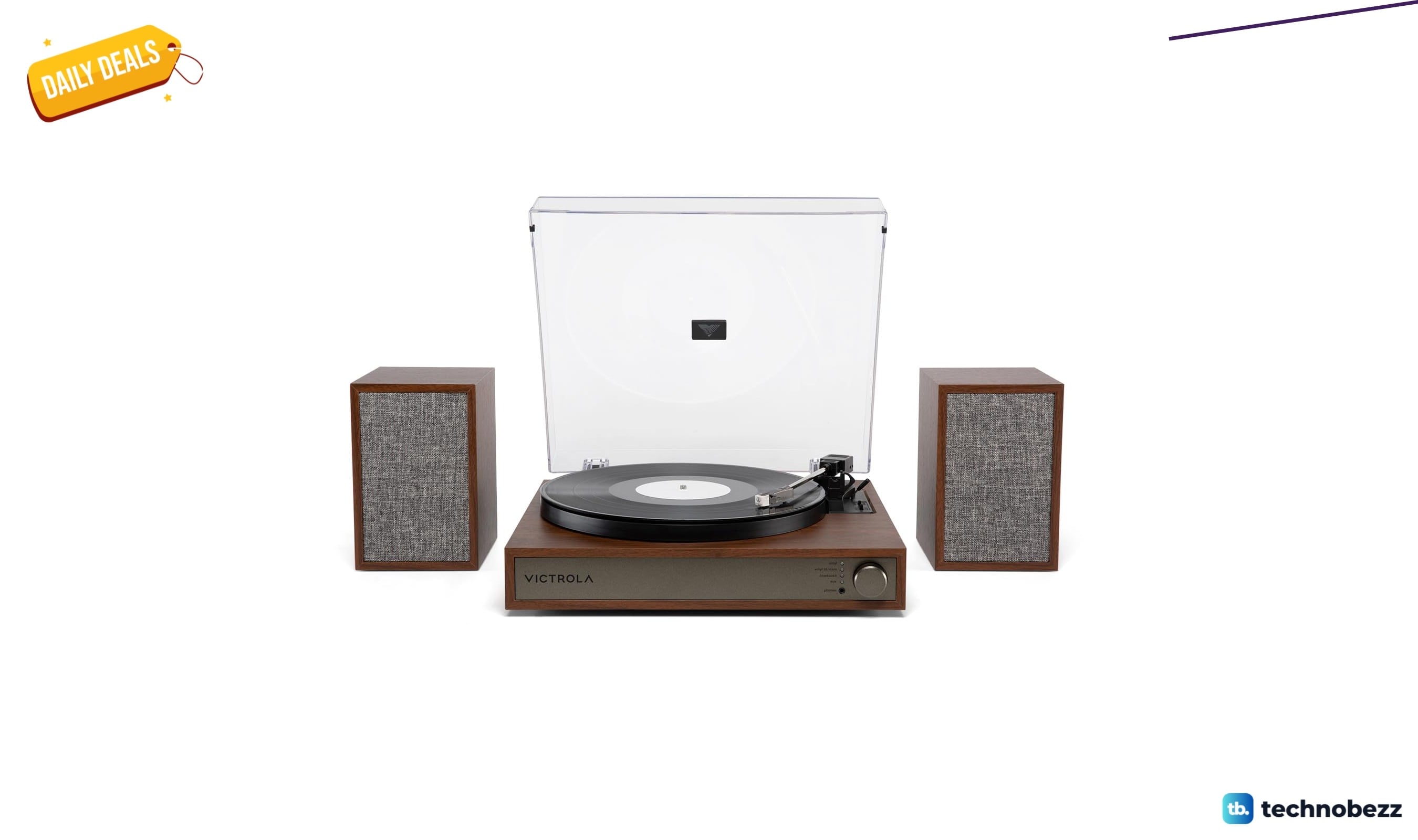 Victrola Harmony Bluetooth Record Player System drops to $243.67