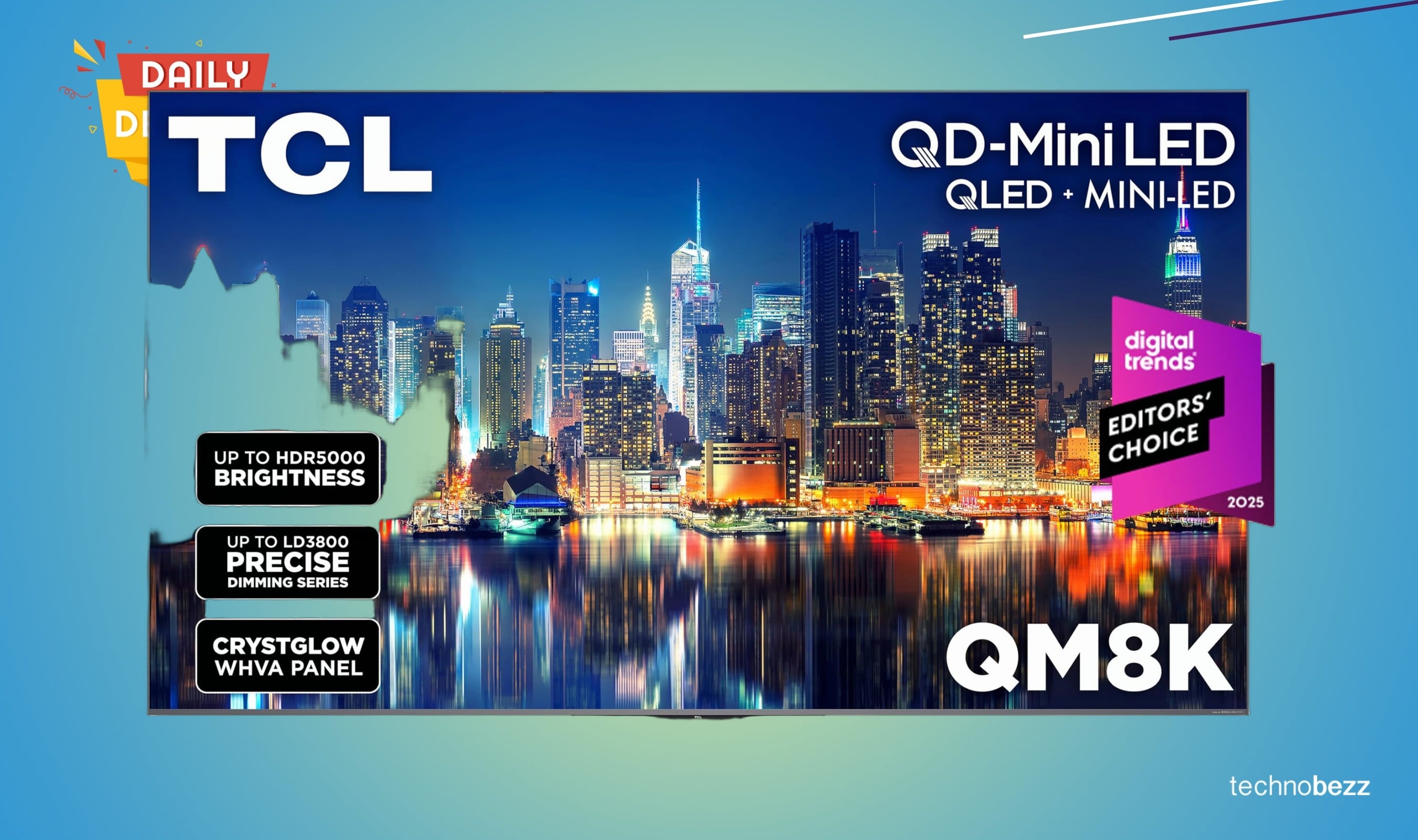 TCL 65 Class QM8K Mini LED TV drops to $1099.99