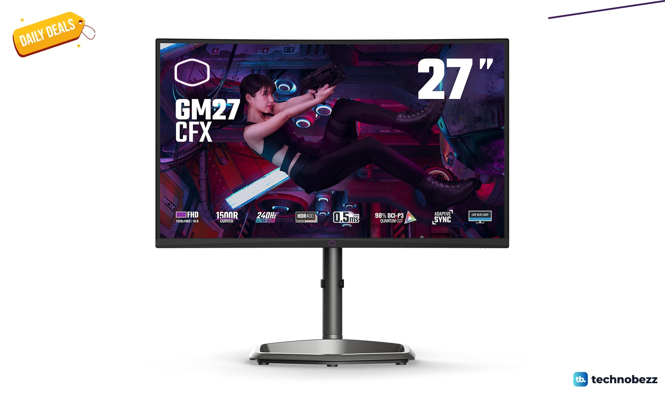 Cooler Master Curved Frameless 240Hz FHD 1920 drops to $182.55 at Amazon