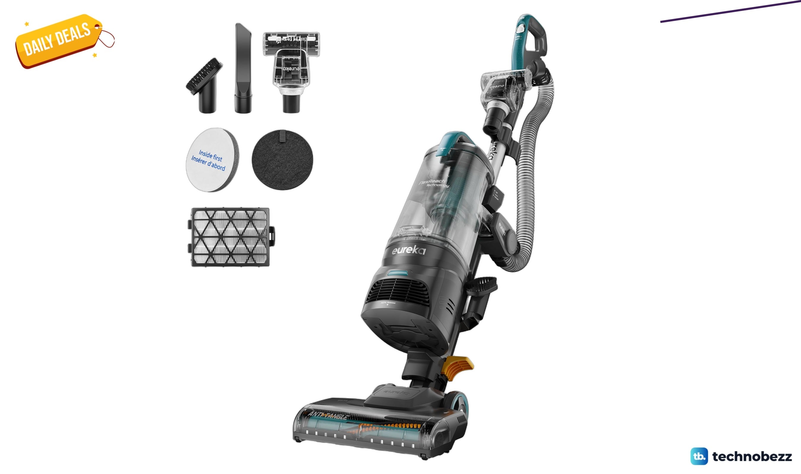 Eureka FlexReach Plus Bagless Upright Vacuum Cleaner drops to $139.99