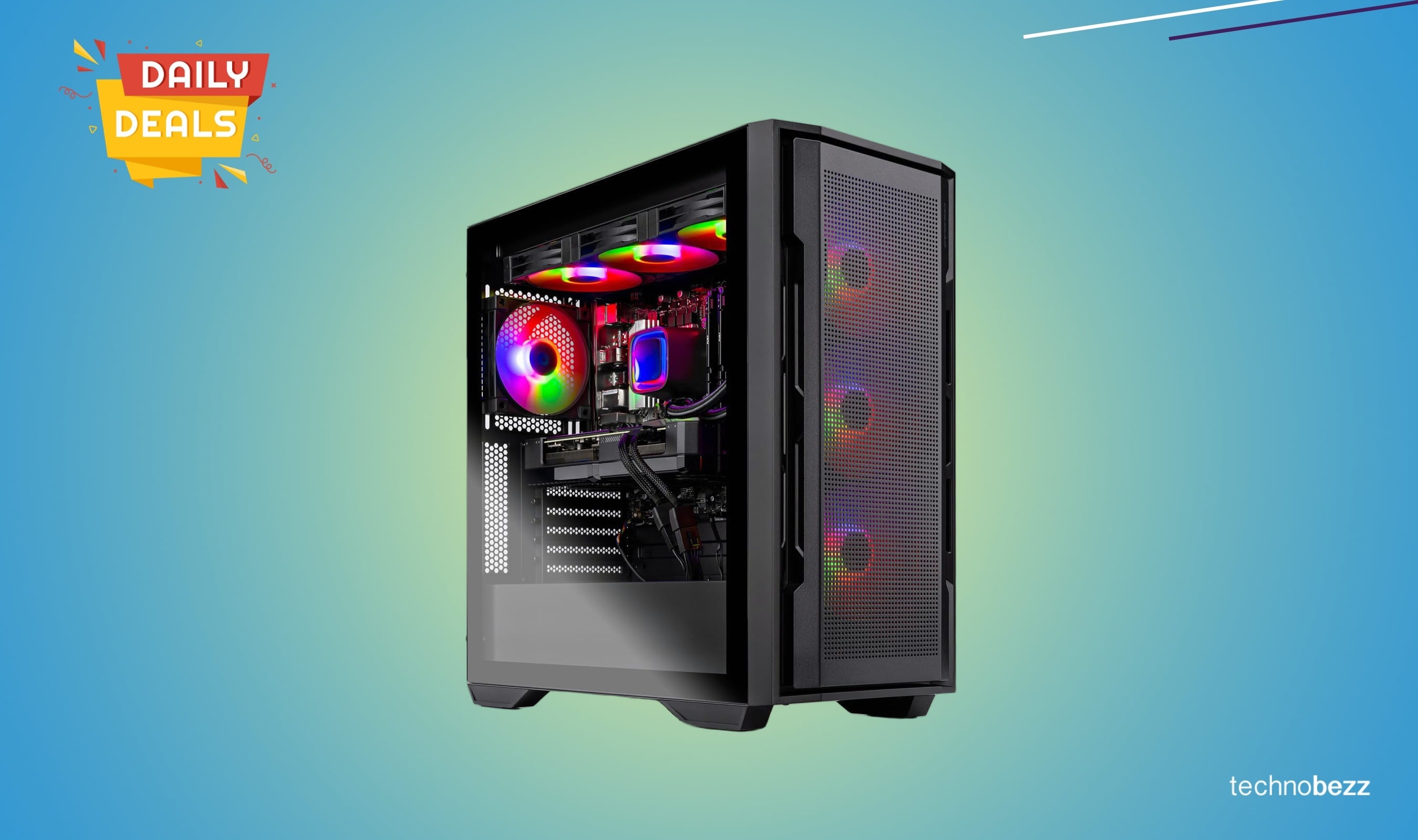 Skytech Gaming Rampage Desktop PC with Ryzen 7 drops to $1099.99