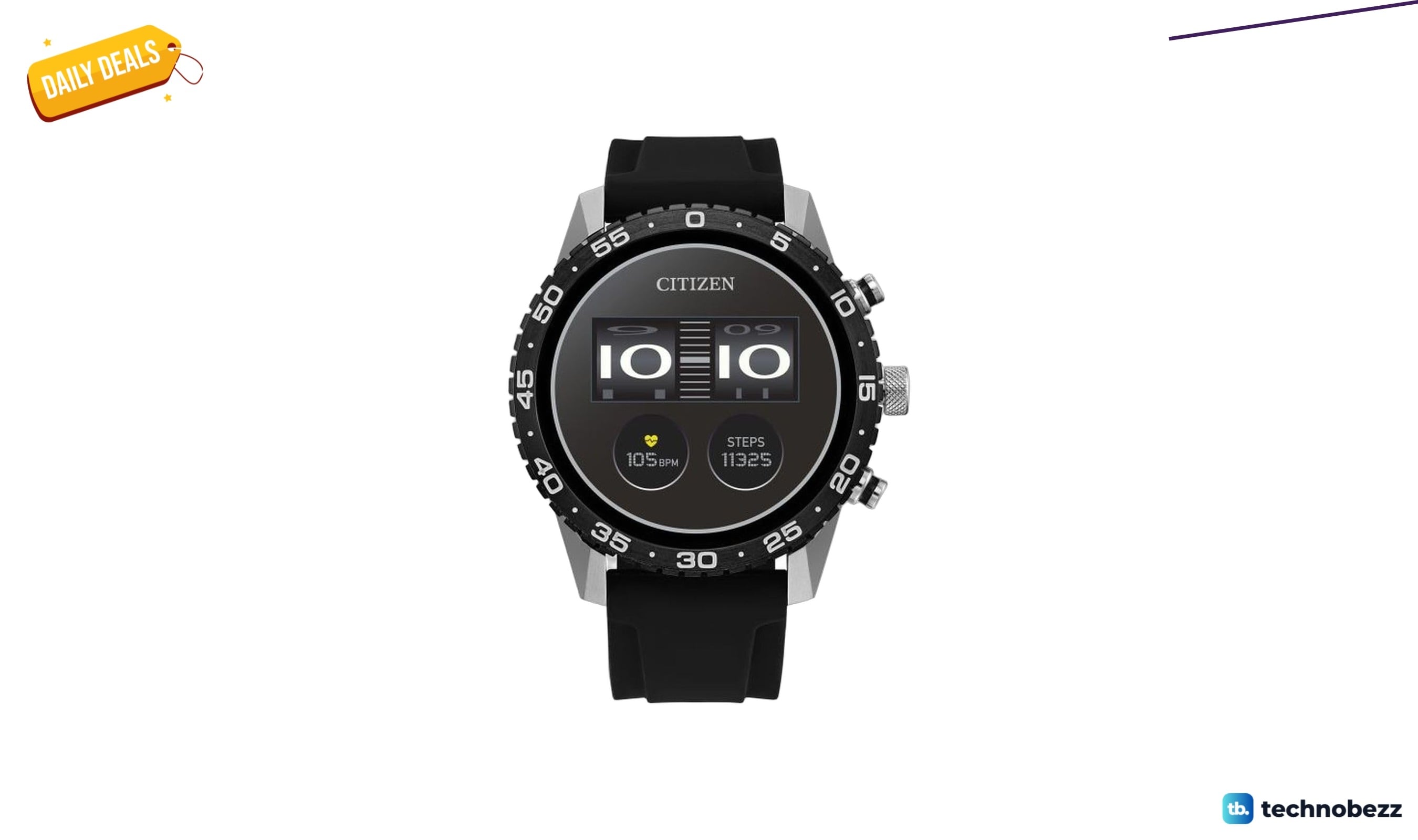 Citizen CZ Smart PQ2 44MM Sport Smartwatch drops to $318.76 at Amazon
