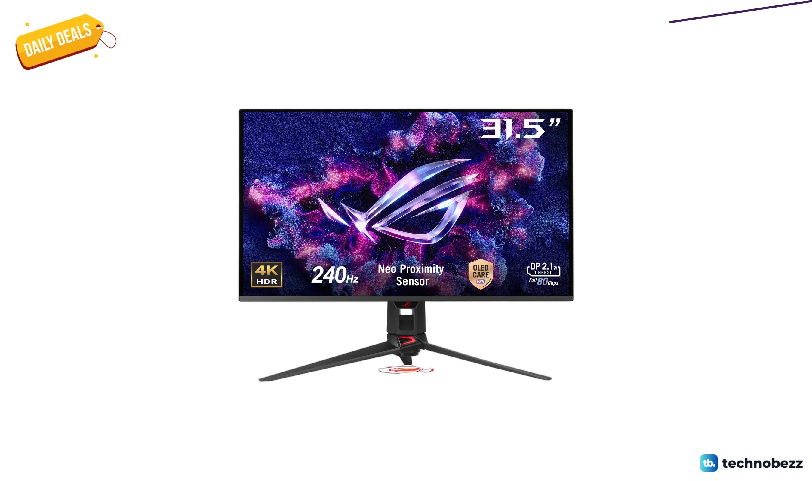 ASUS ROG Swift 32 Inch 4K OLED Gaming Monitor Drops to $899