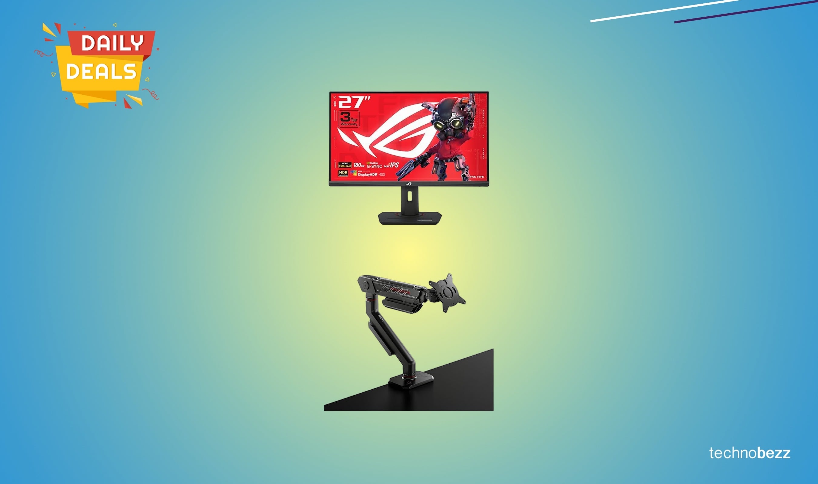 ASUS ROG Strix 27-inch QHD gaming monitor drops to $398