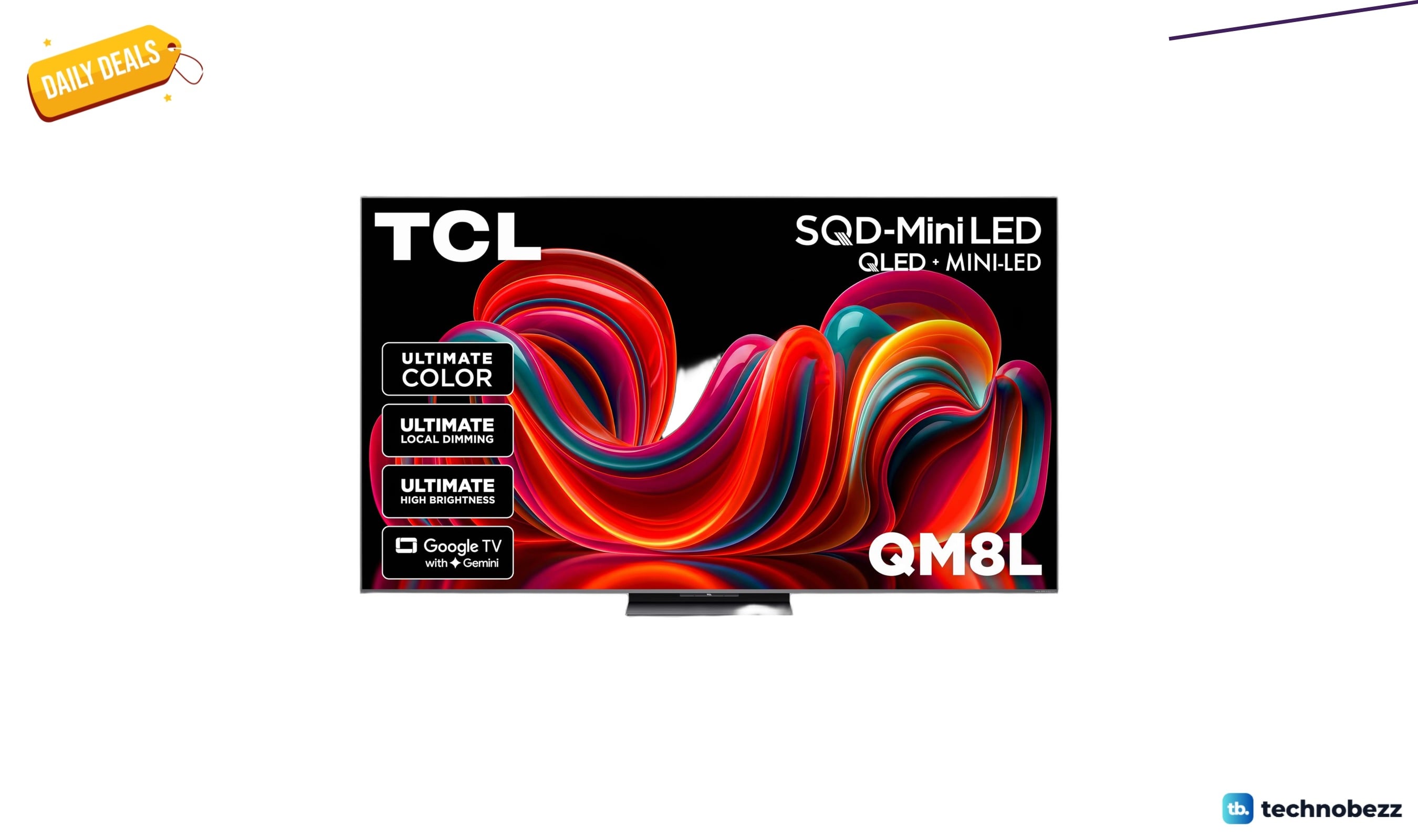 TCL 85 Class QM8L SQD-Mini-LED QLED drops to $2999.99 from $3354.01