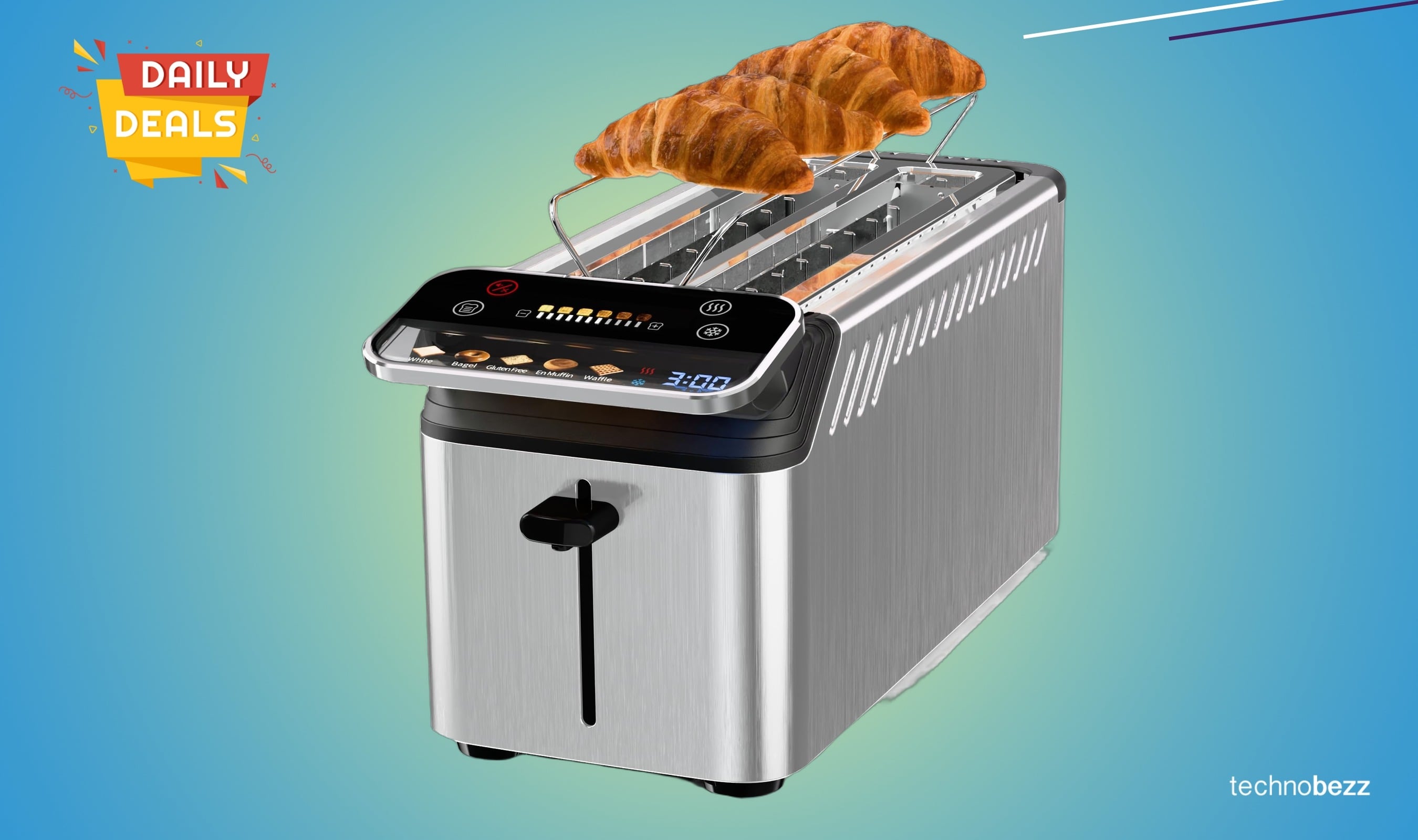 WHALL Long Slot 4 Slice Toaster, Touch drops to $64.97