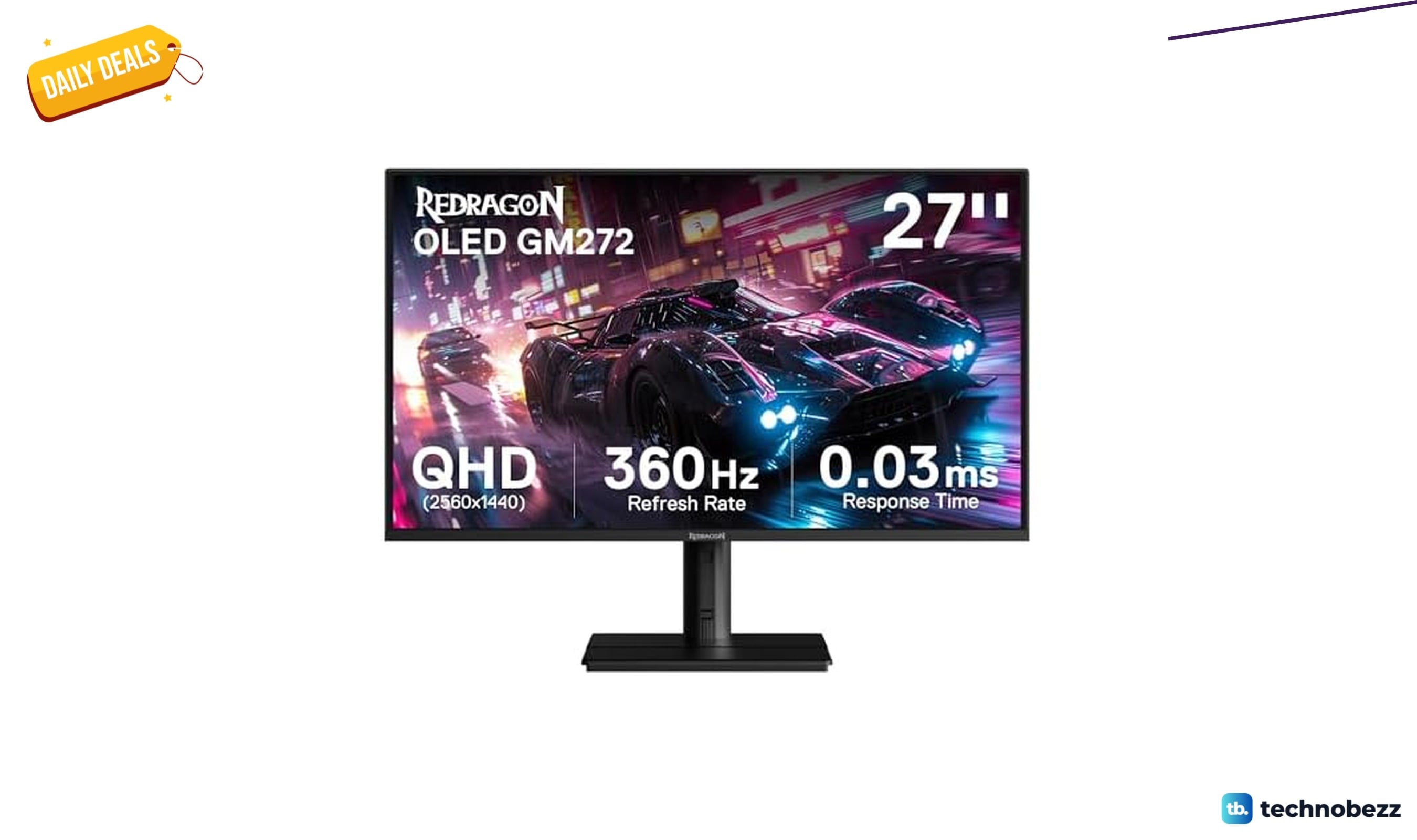 Redragon GM272 OLED flat gaming monitor now available for $562.99 at Woot
