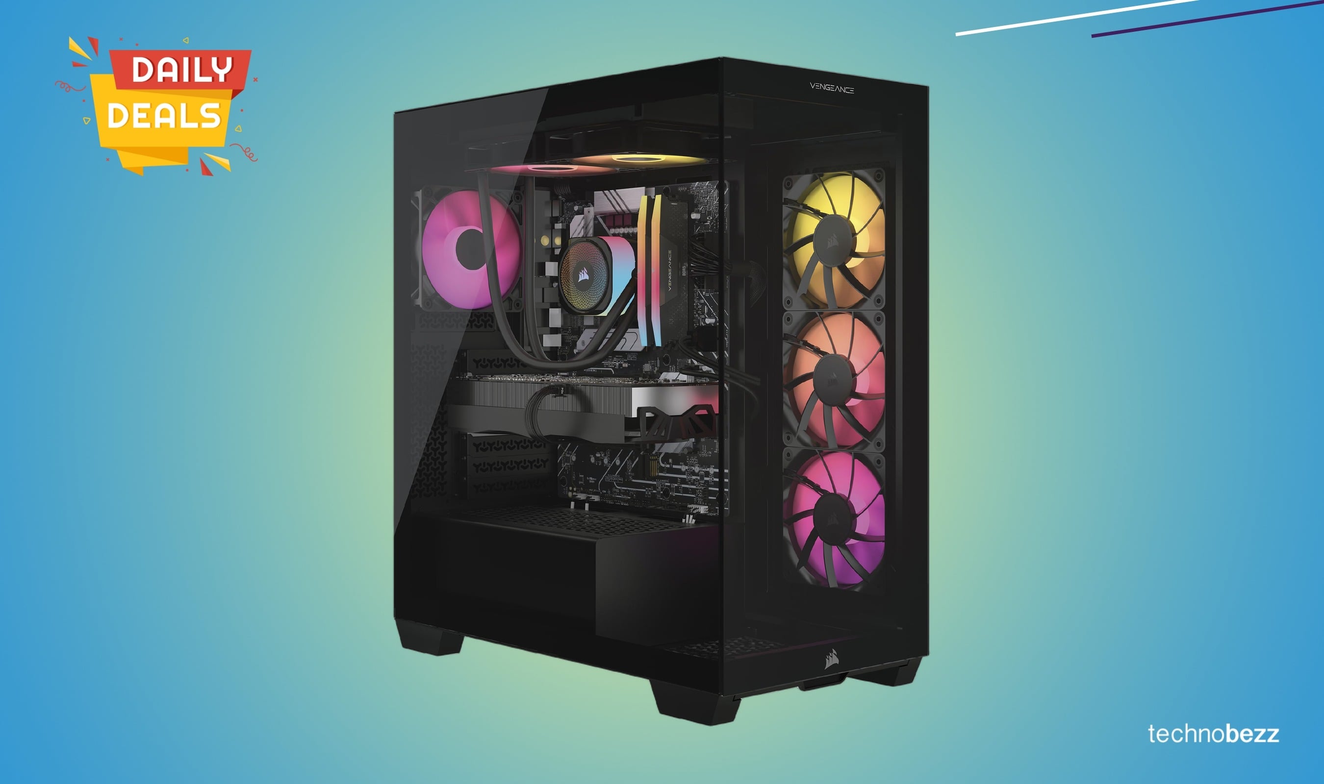 Corsair Vengeance a7400 Gaming PC with RTX 5080 drops to $3299.99