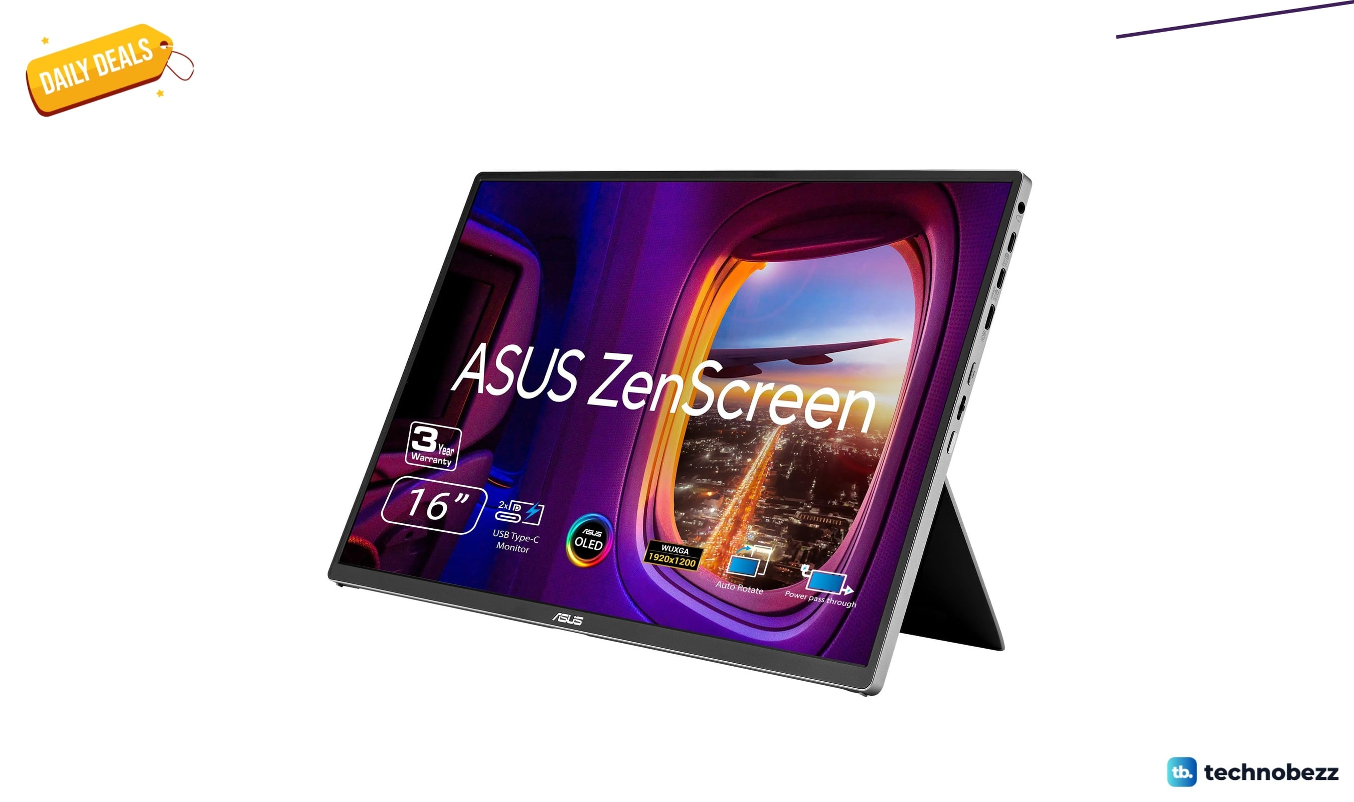 ASUS ZenScreen OLED 16 inch portable monitor drops to $229 at Amazon
