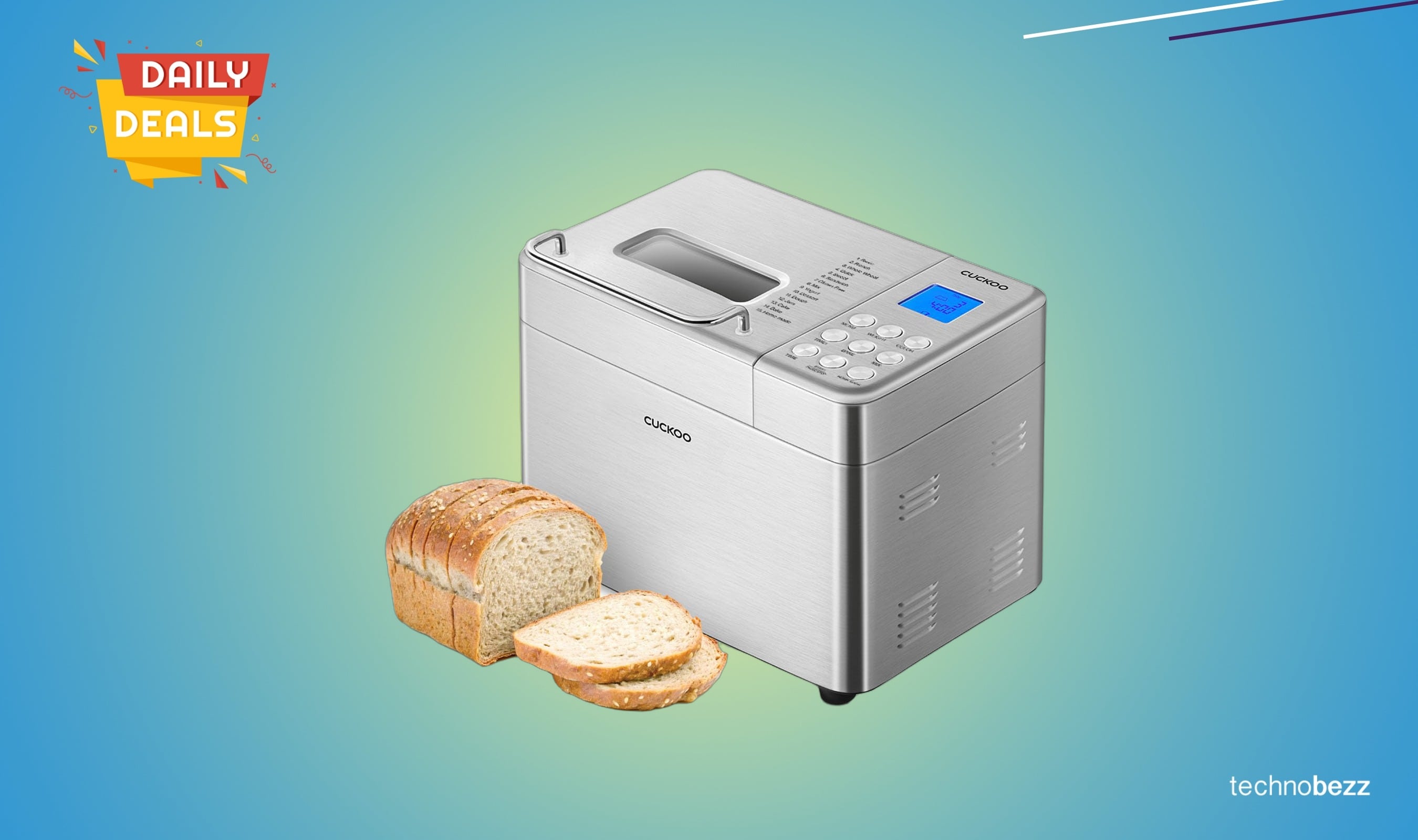 CUCKOO Bread Maker Machine drops to $118.30 on Amazon