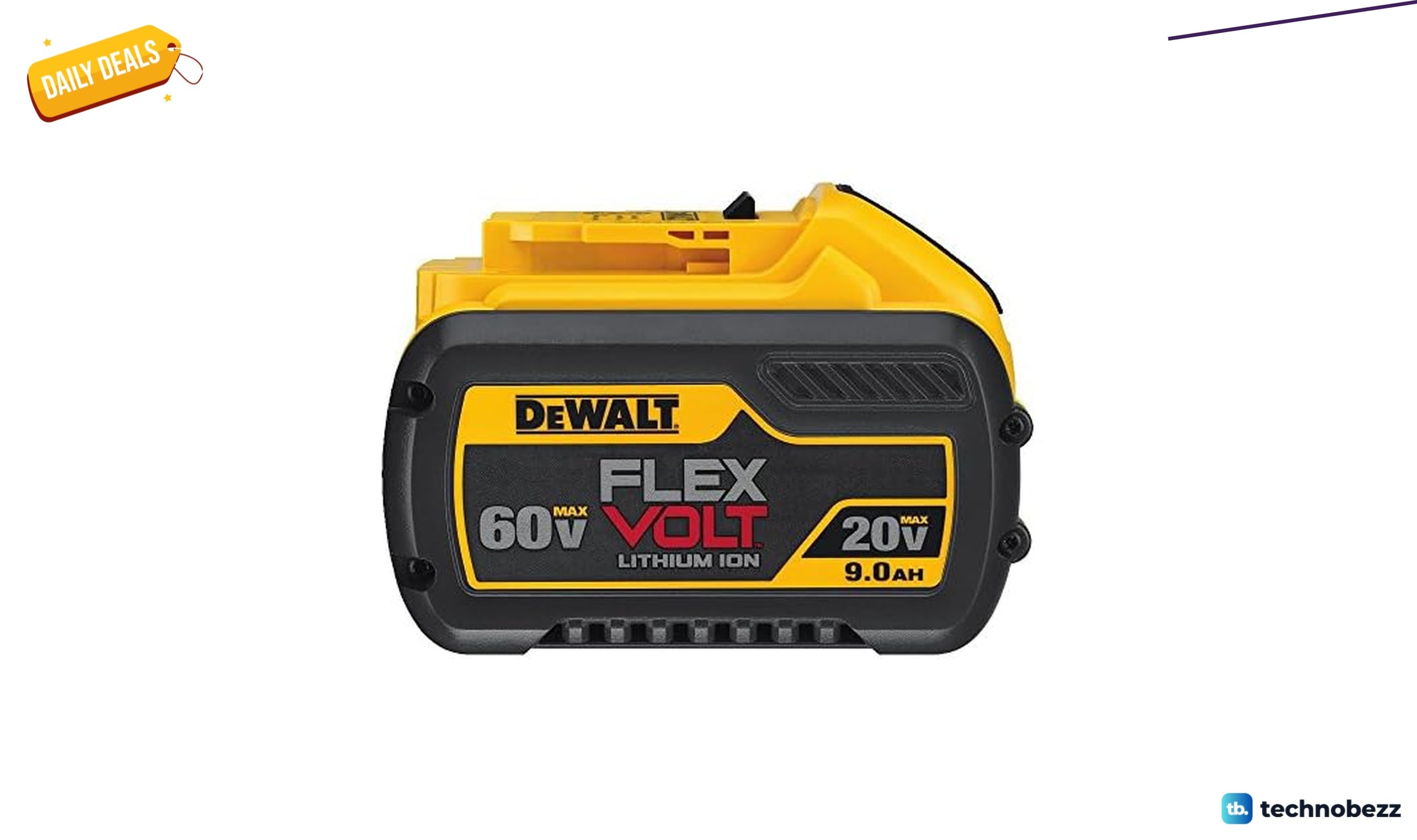 The DEWALT DCB609 FLEXVOLT battery is now available for $156.99 at Woot