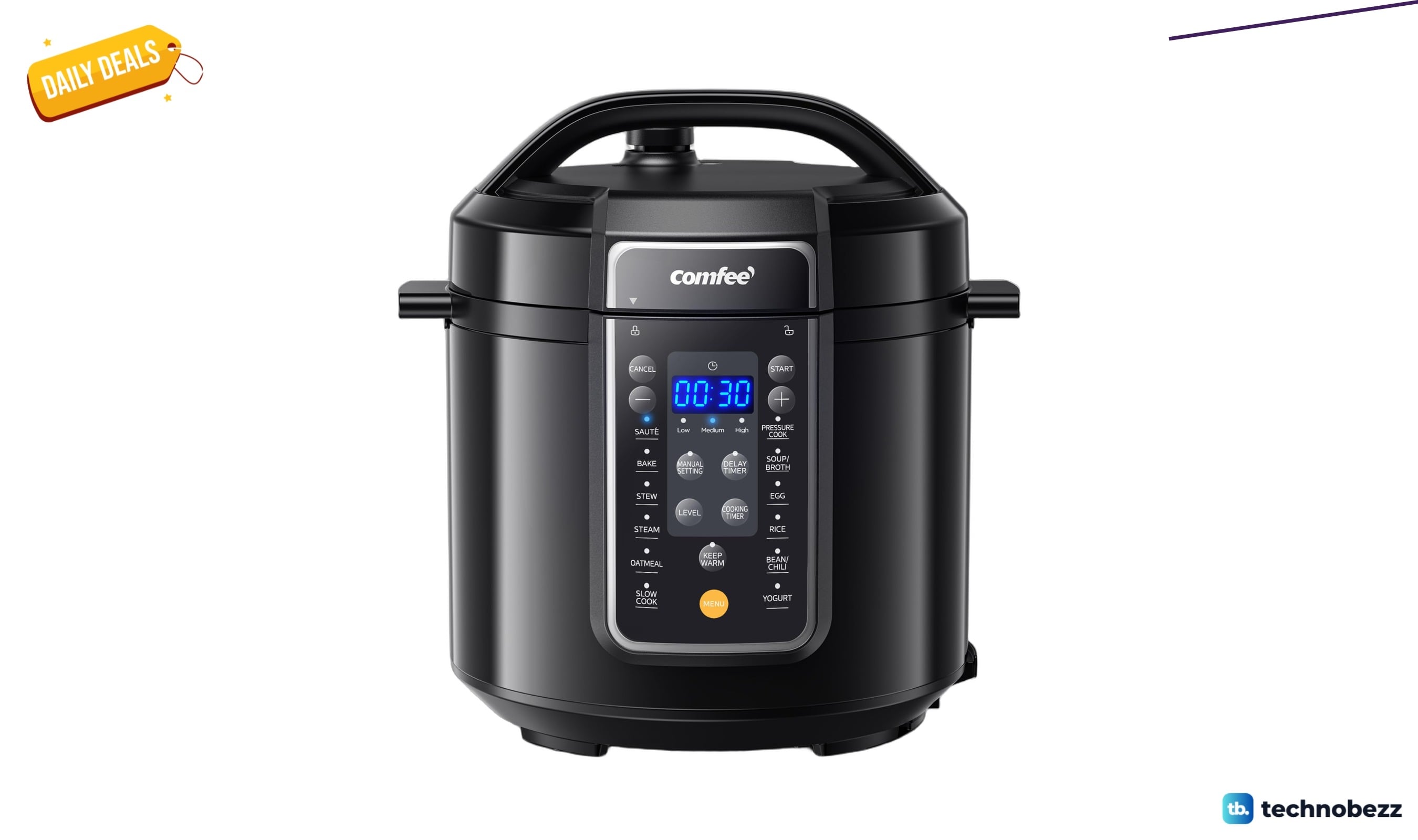 COMFEE’ 12-in-1 Electric Pressure Cooker drops to $66.32 on Amazon